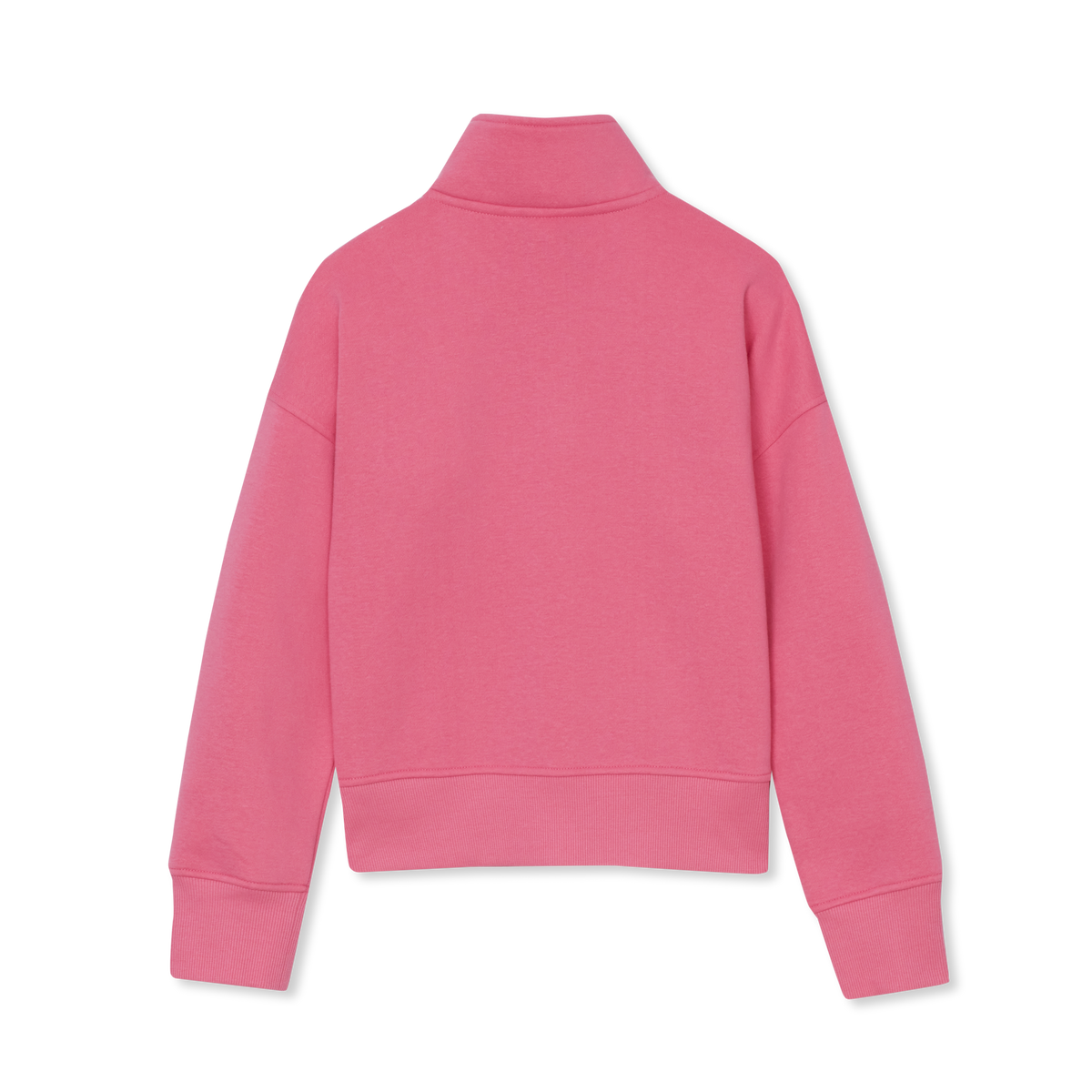 Girls' Camp Fleece Quarter-Zip-Azalea Pink-2