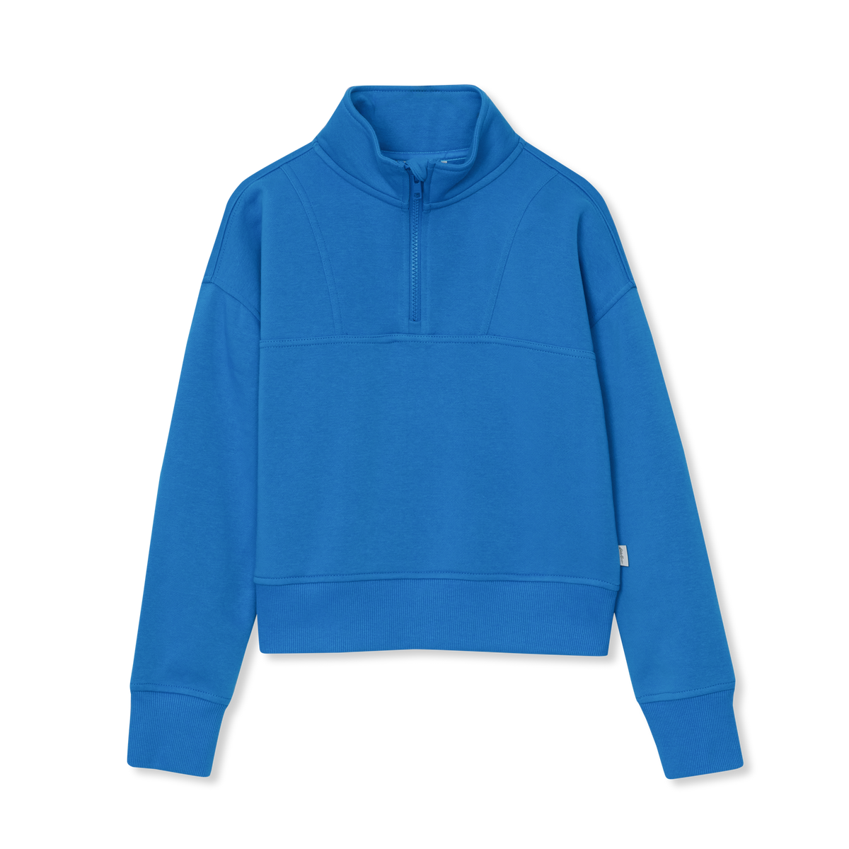 Girls' Camp Fleece Quarter-Zip-French Blue-4