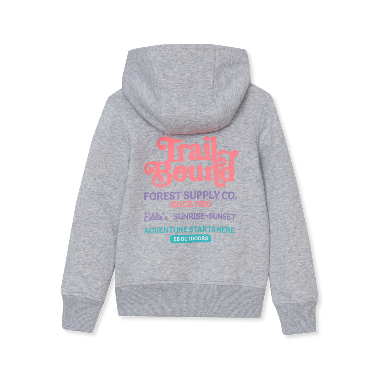 Girls' Camp Fleece Graphic Hoodie-Gray Heather-5