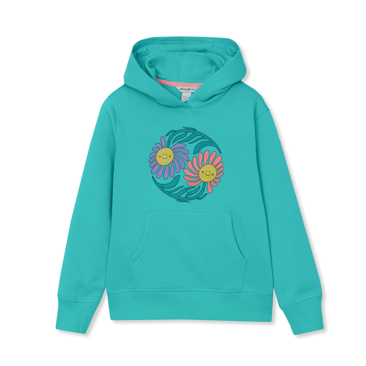 Girls' Camp Fleece Graphic Hoodie-Waterfall-12
