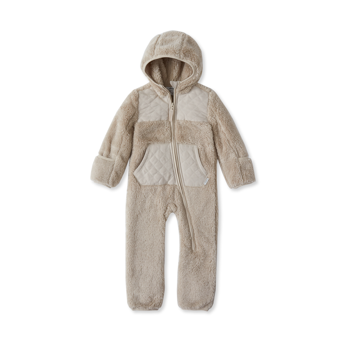 Infant Quest Plush Fleece Onesie-Silver Lining-4
