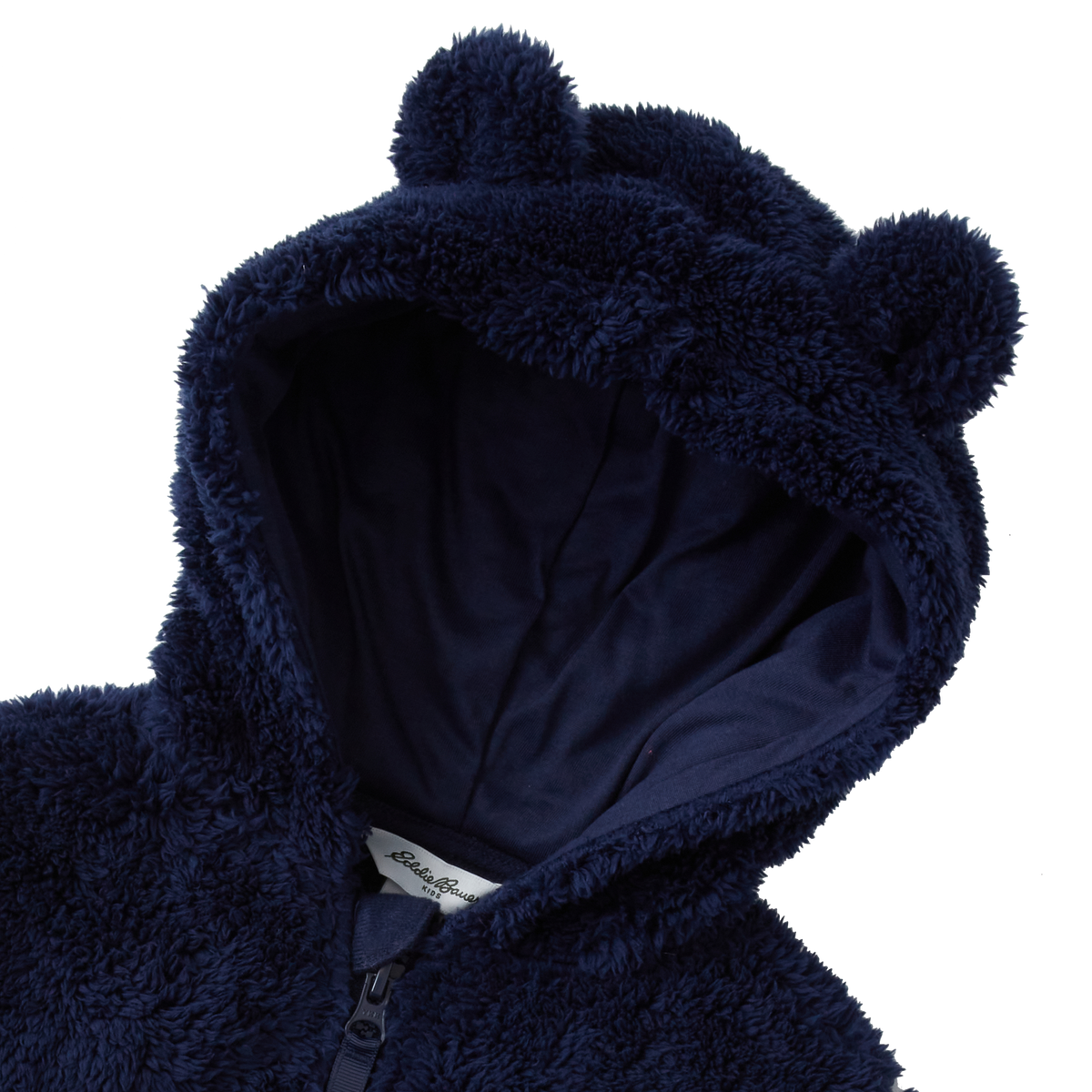 Toddler Hooded Quest Plush Fleece Jacket with Ears-Peacoat-3