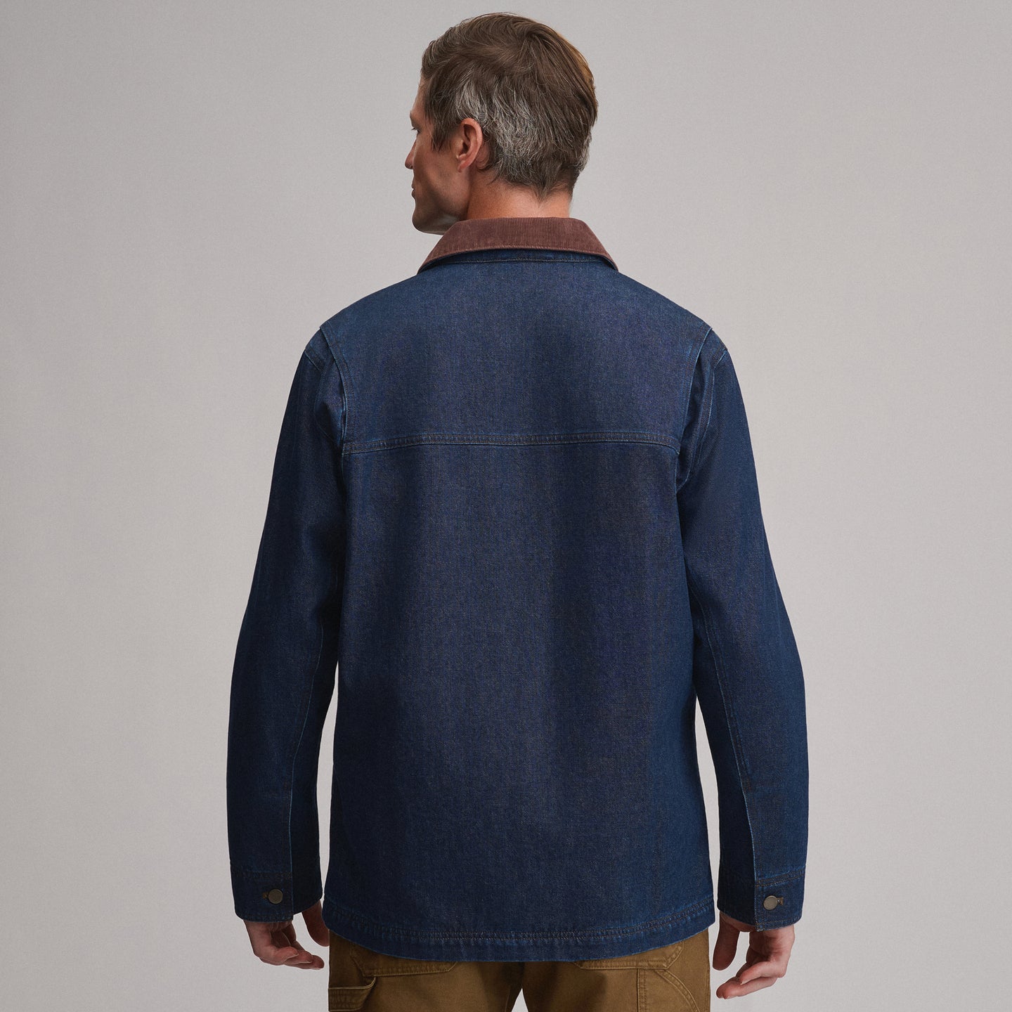 Men's EB Denim Barn Coat-Deep Rinse-2