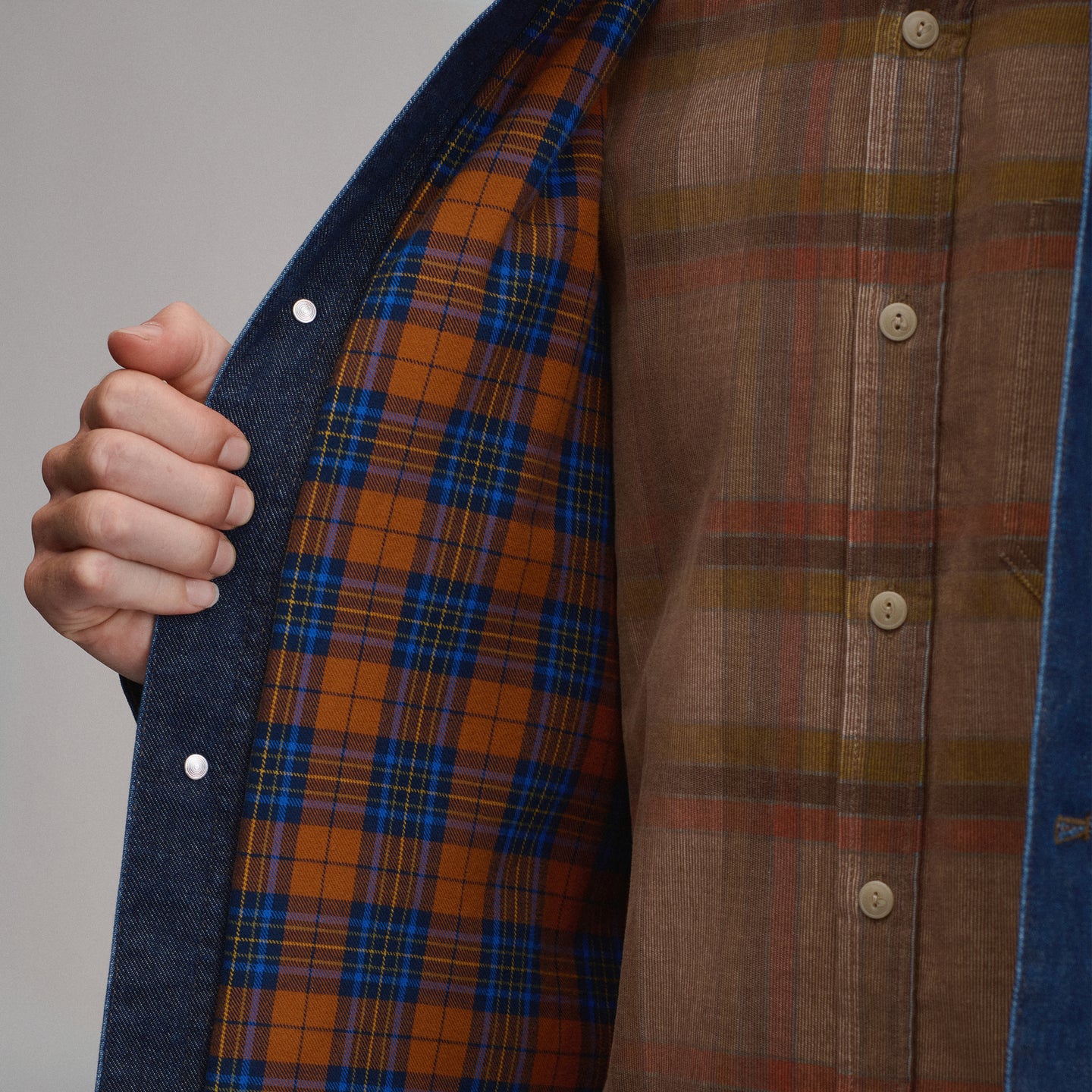 Men's EB Denim Barn Coat-Deep Rinse-4