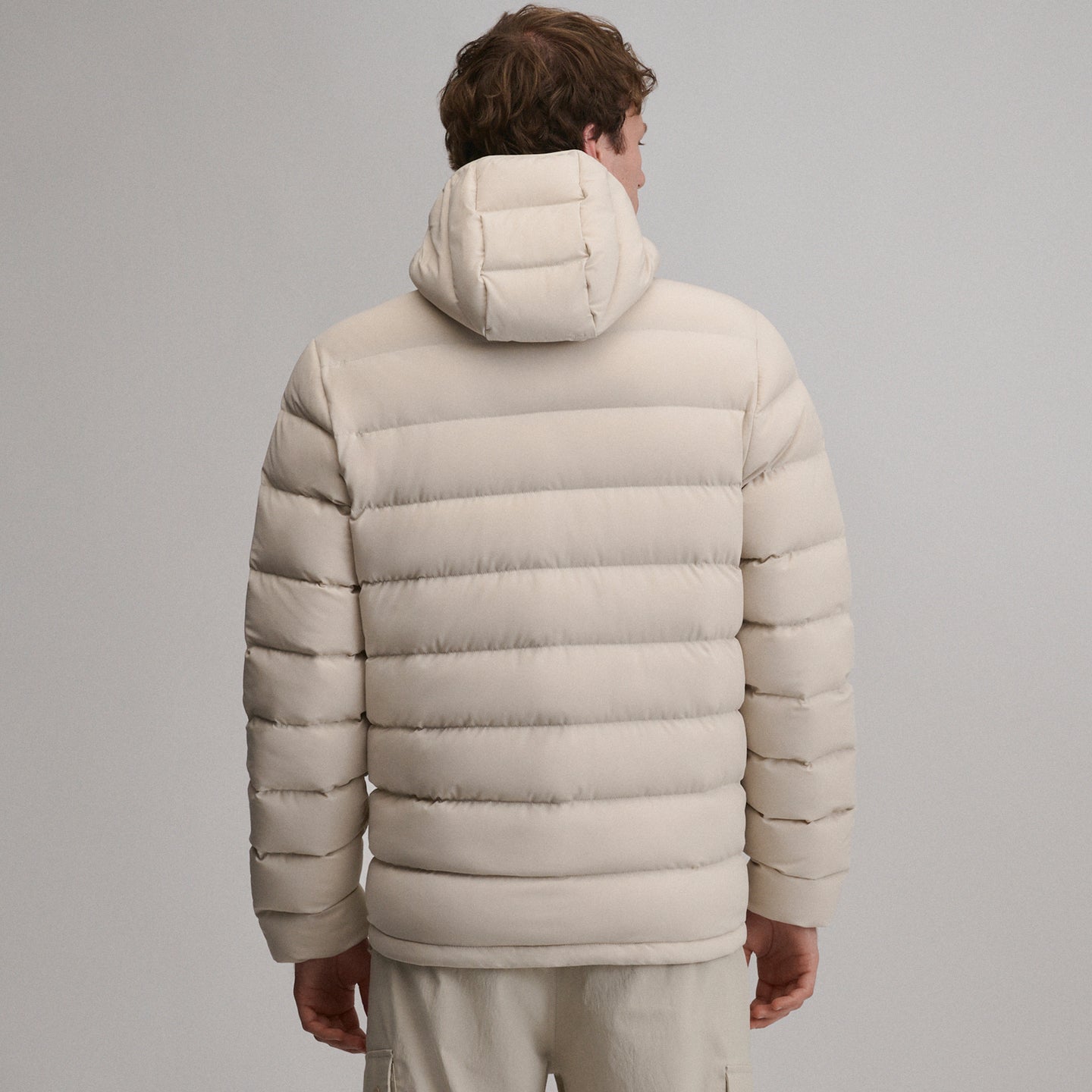 EB Stretch Down Hooded Jacket-Jute-12