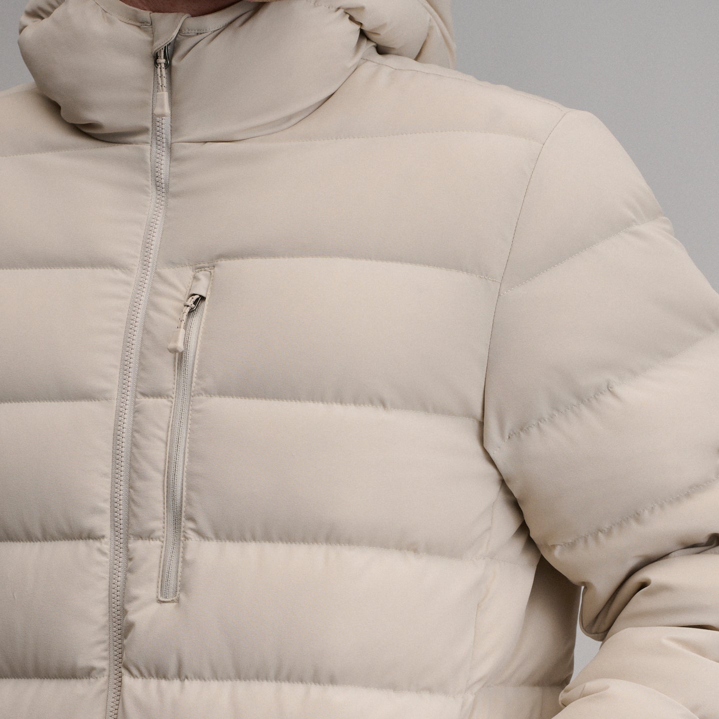 EB Stretch Down Hooded Jacket-Jute-13