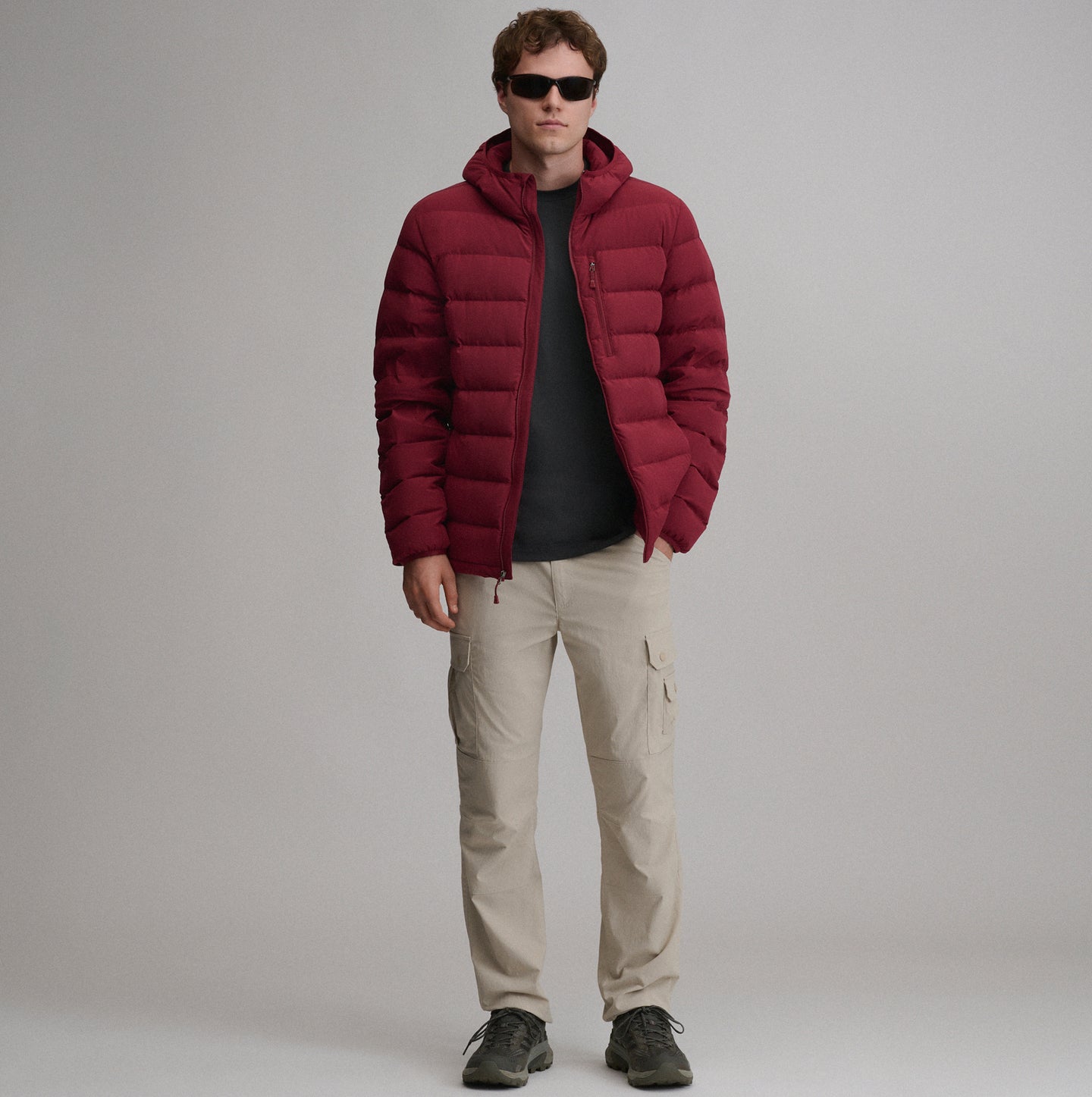 EB Stretch Down Hooded Jacket-Blossom-20