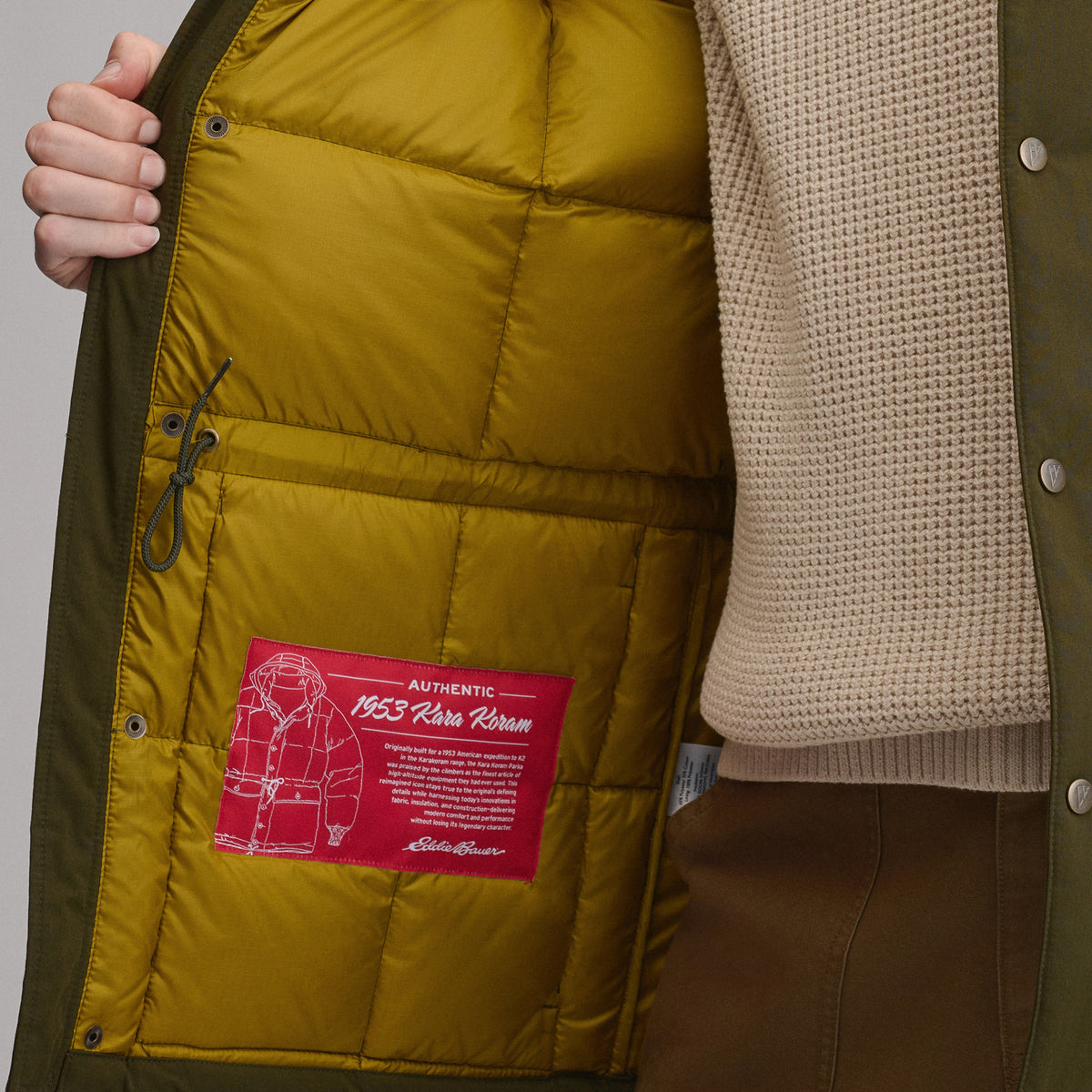 Men's Kara Koram Parka-Deep Olive-9