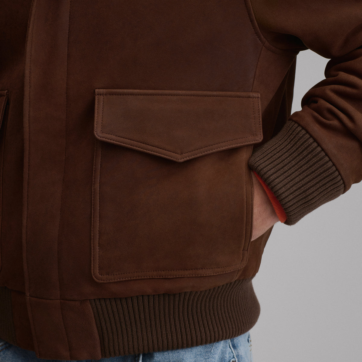 Leather Bomber-Brown-3
