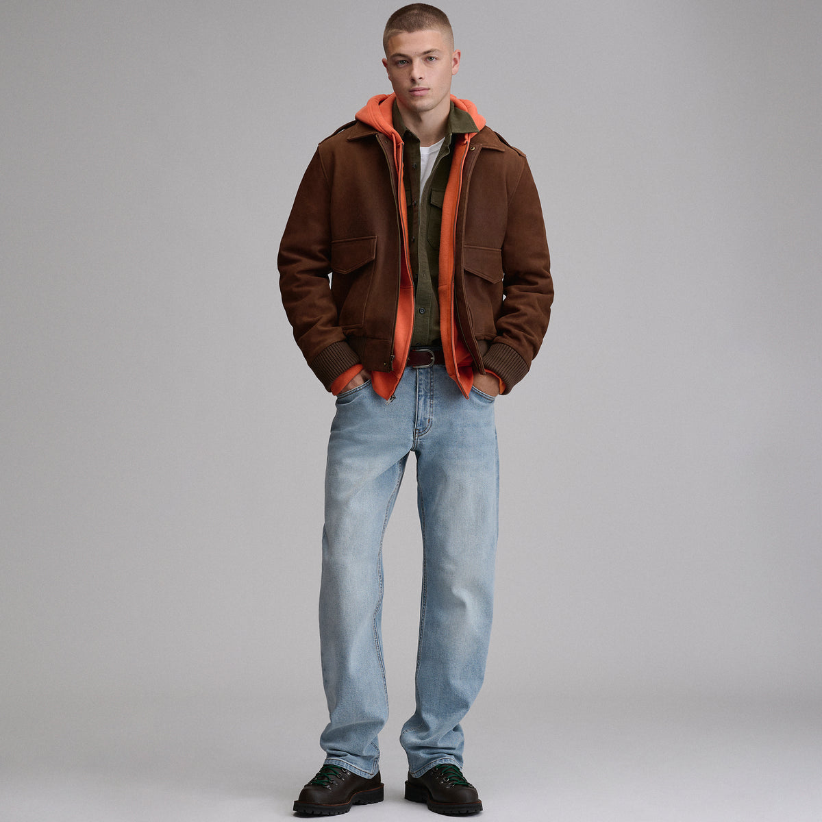 Leather Bomber-Brown-5
