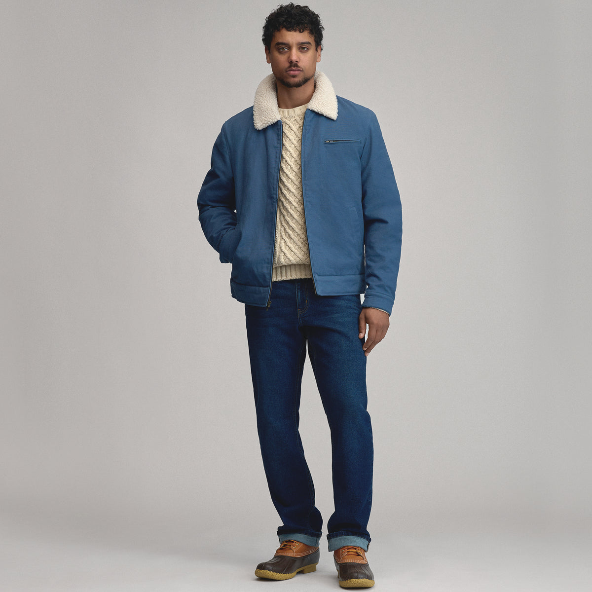 Winter Trucker Jacket-Dusk-5