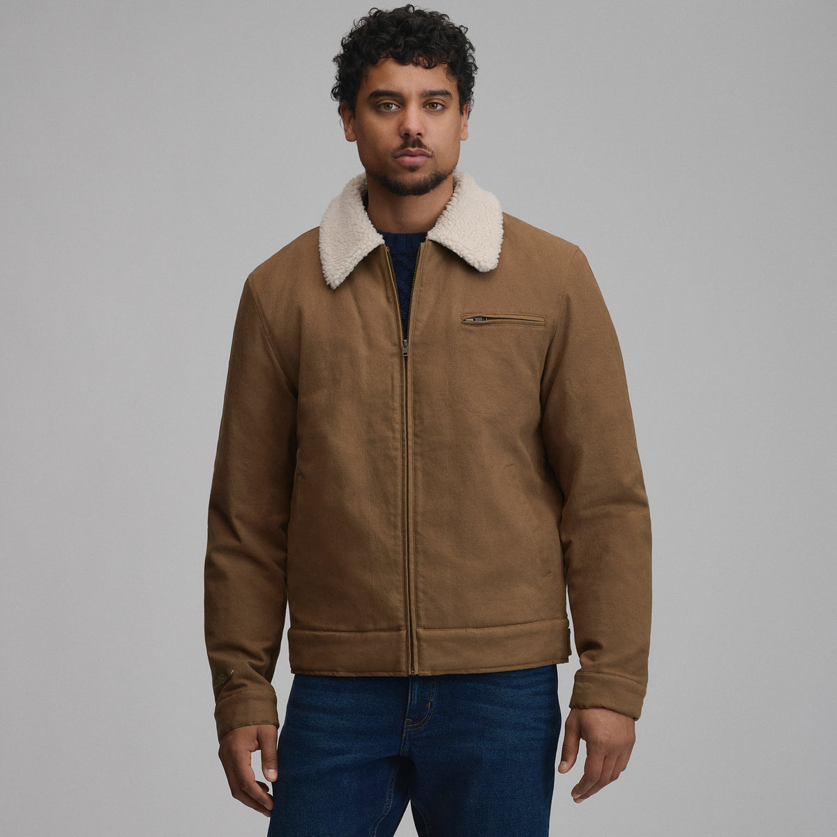 Winter Trucker Jacket-Hazelnut-6