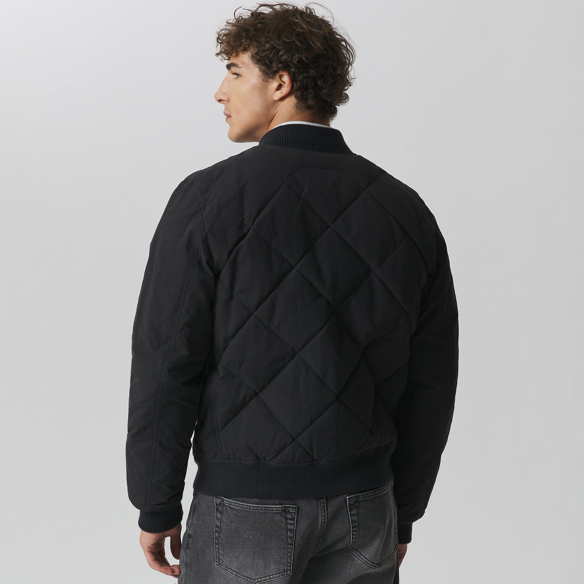 Men's 1936 Skyliner Model Down Jacket-Black-2