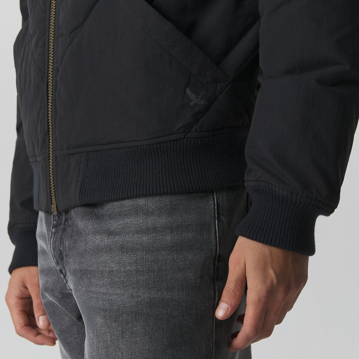 Men's 1936 Skyliner Model Down Jacket-Black-5