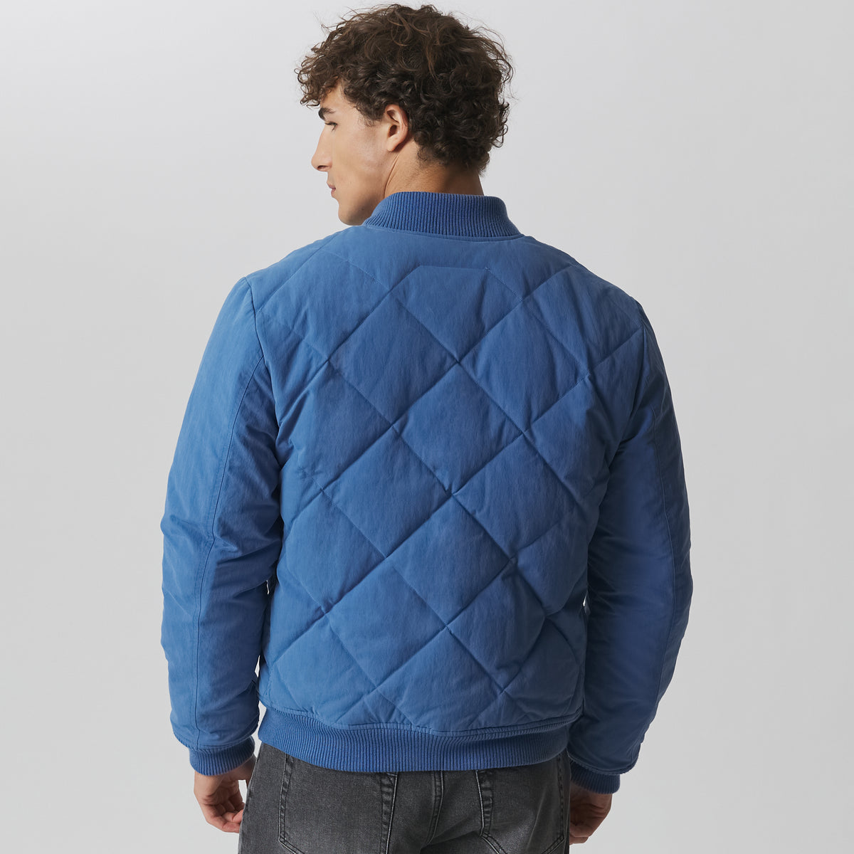 Men's 1936 Skyliner Model Down Jacket-Dk Chambray-7