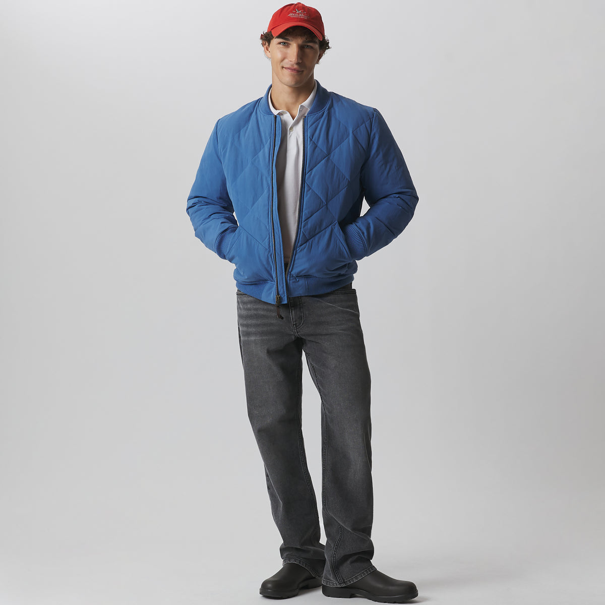 Men's 1936 Skyliner Model Down Jacket-Dk Chambray-8