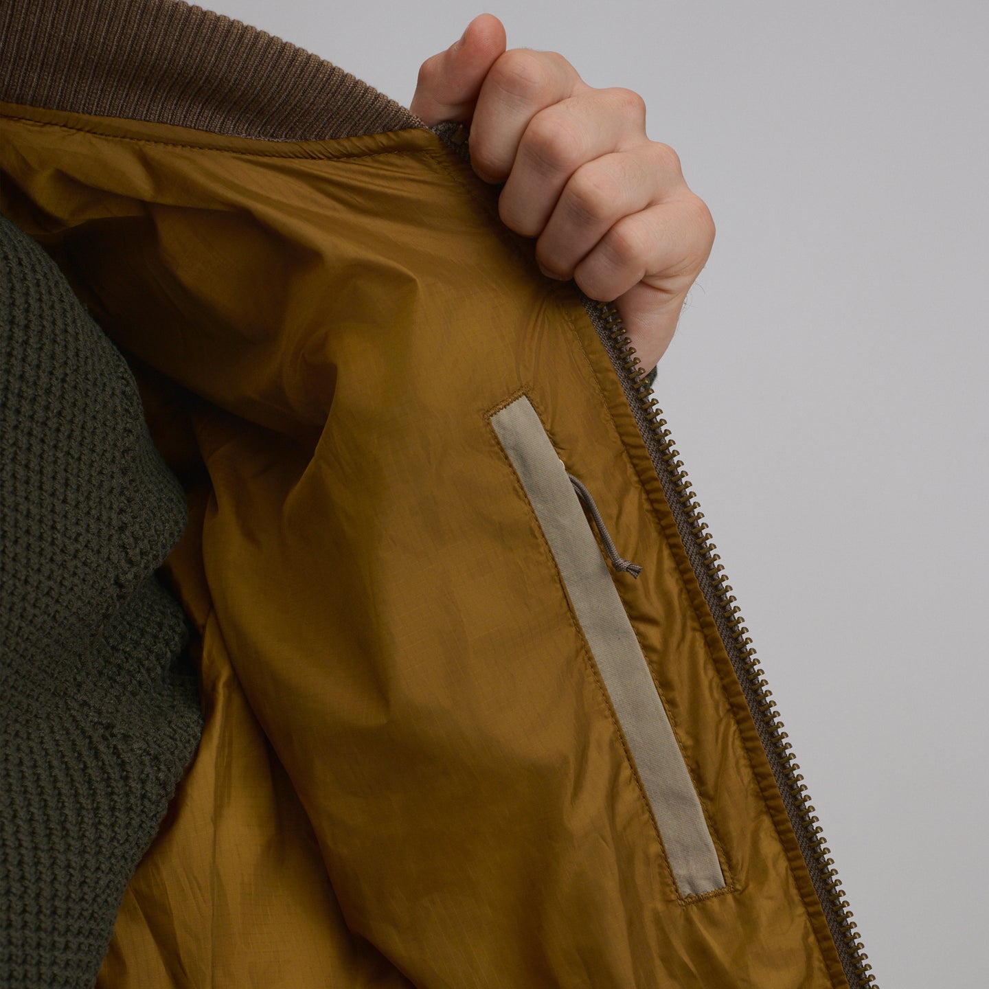 Men's 1936 Skyliner Model Down Jacket-Mushroom-3