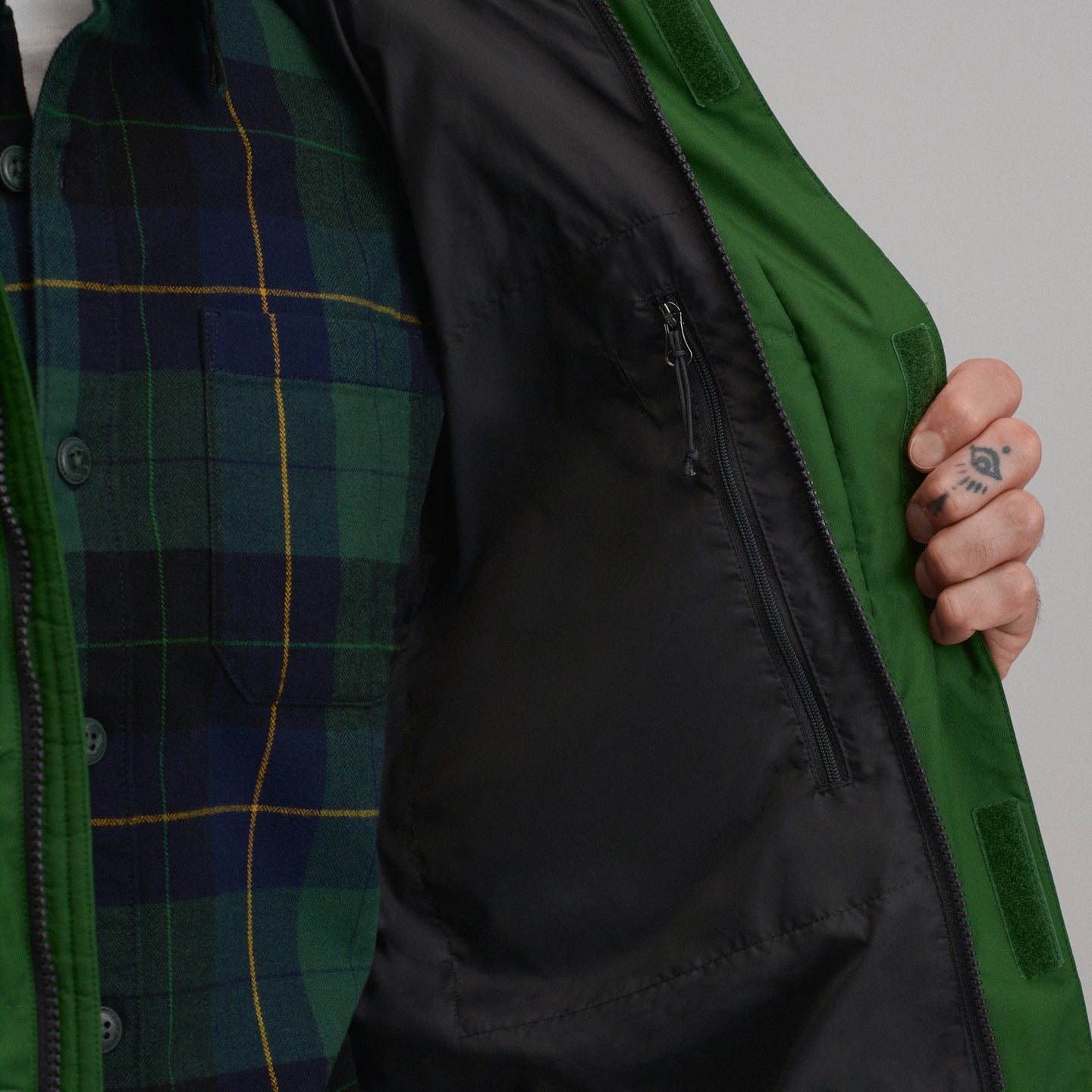 Boundary Pass Down Parka-Asparagus-3