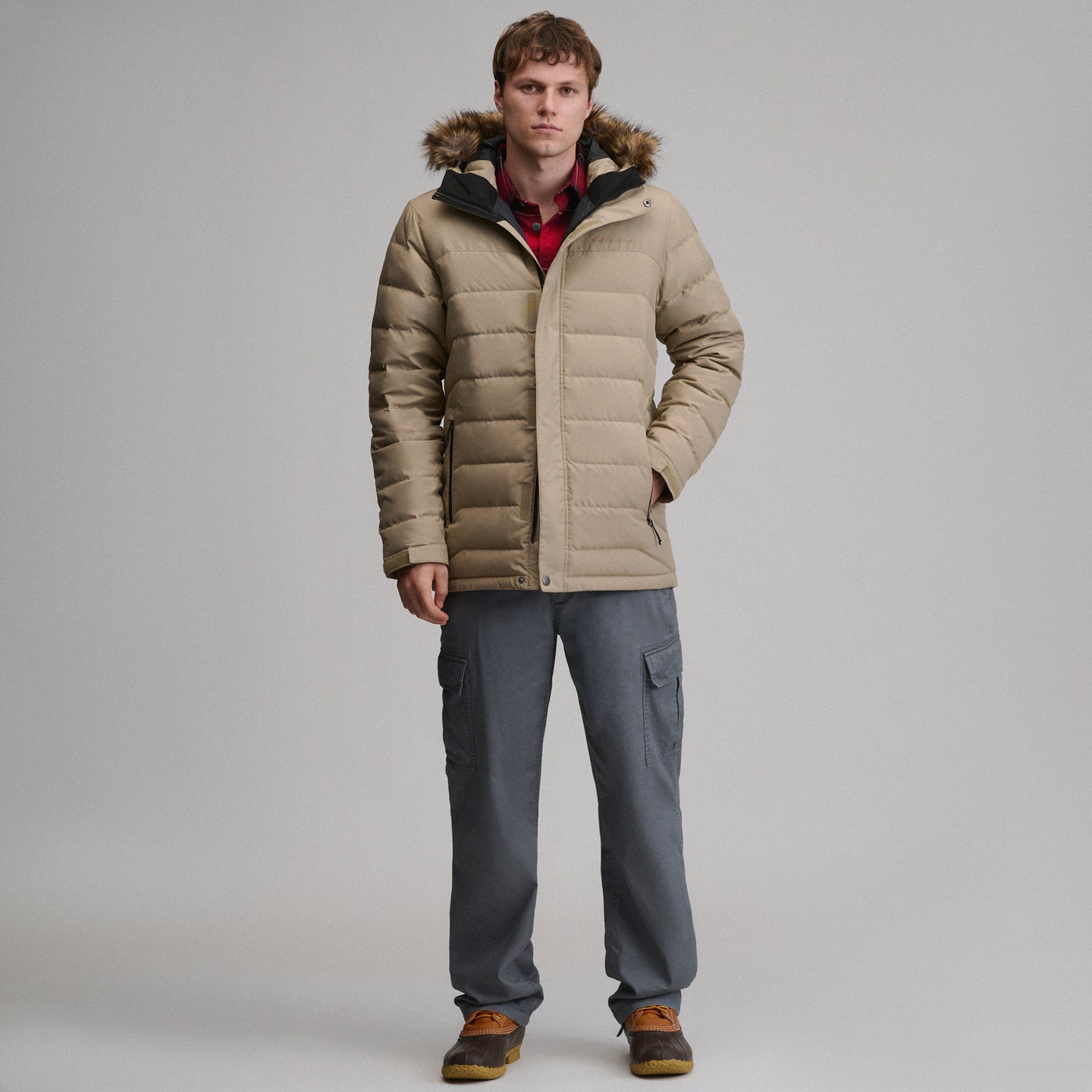 Boundary Pass Down Parka-Ltkhaki-17