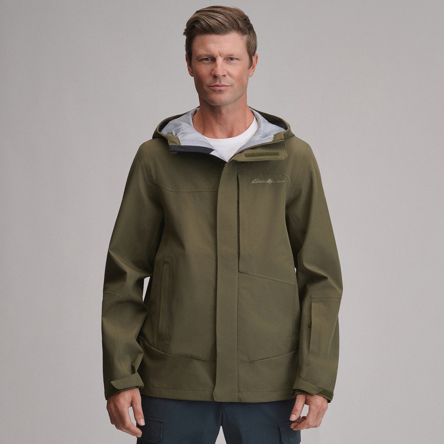 Men's Chair Six Shell Jacket-Dark Fatigue-15