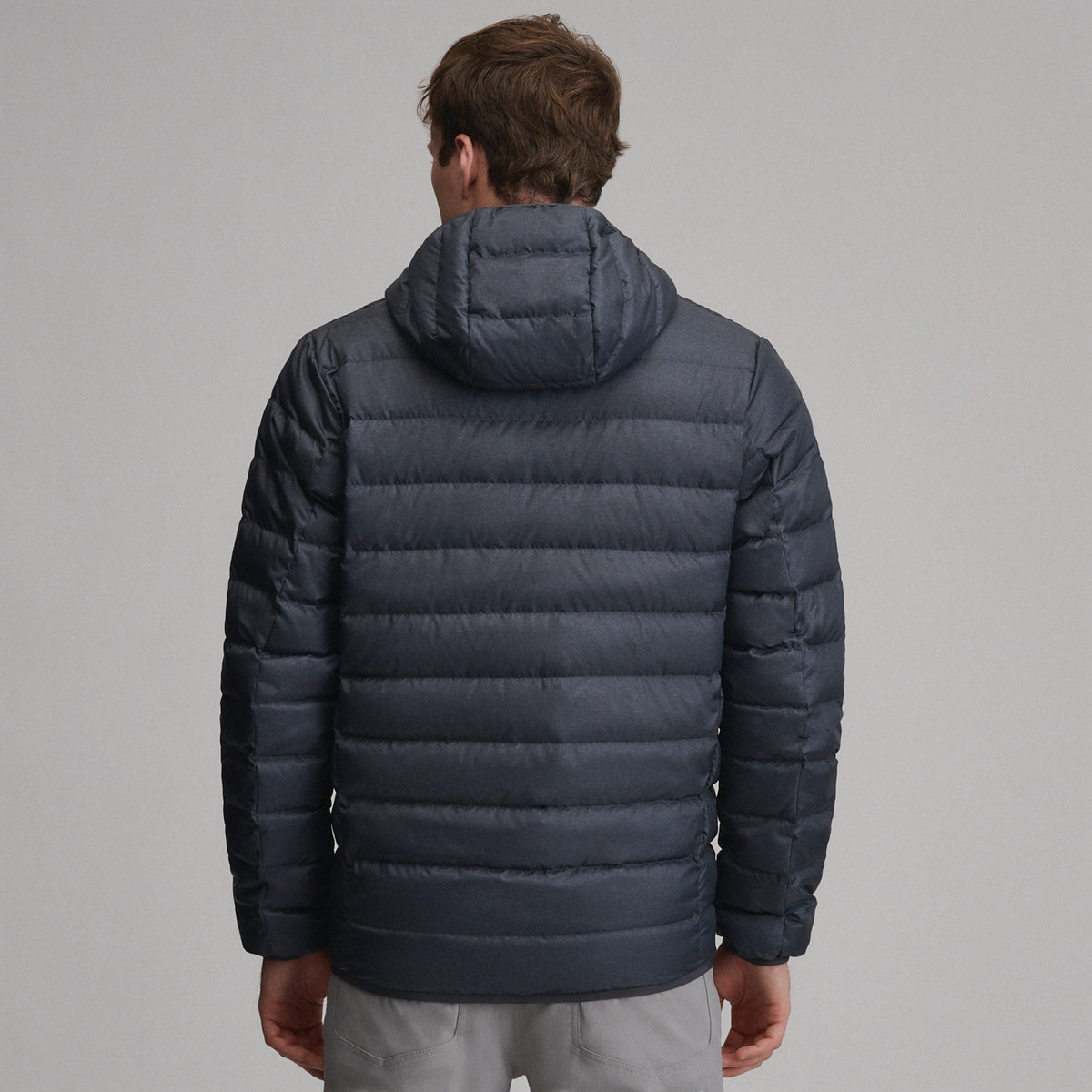 Cirruslite Down Hooded Jacket-Dark Smoke Heather-22