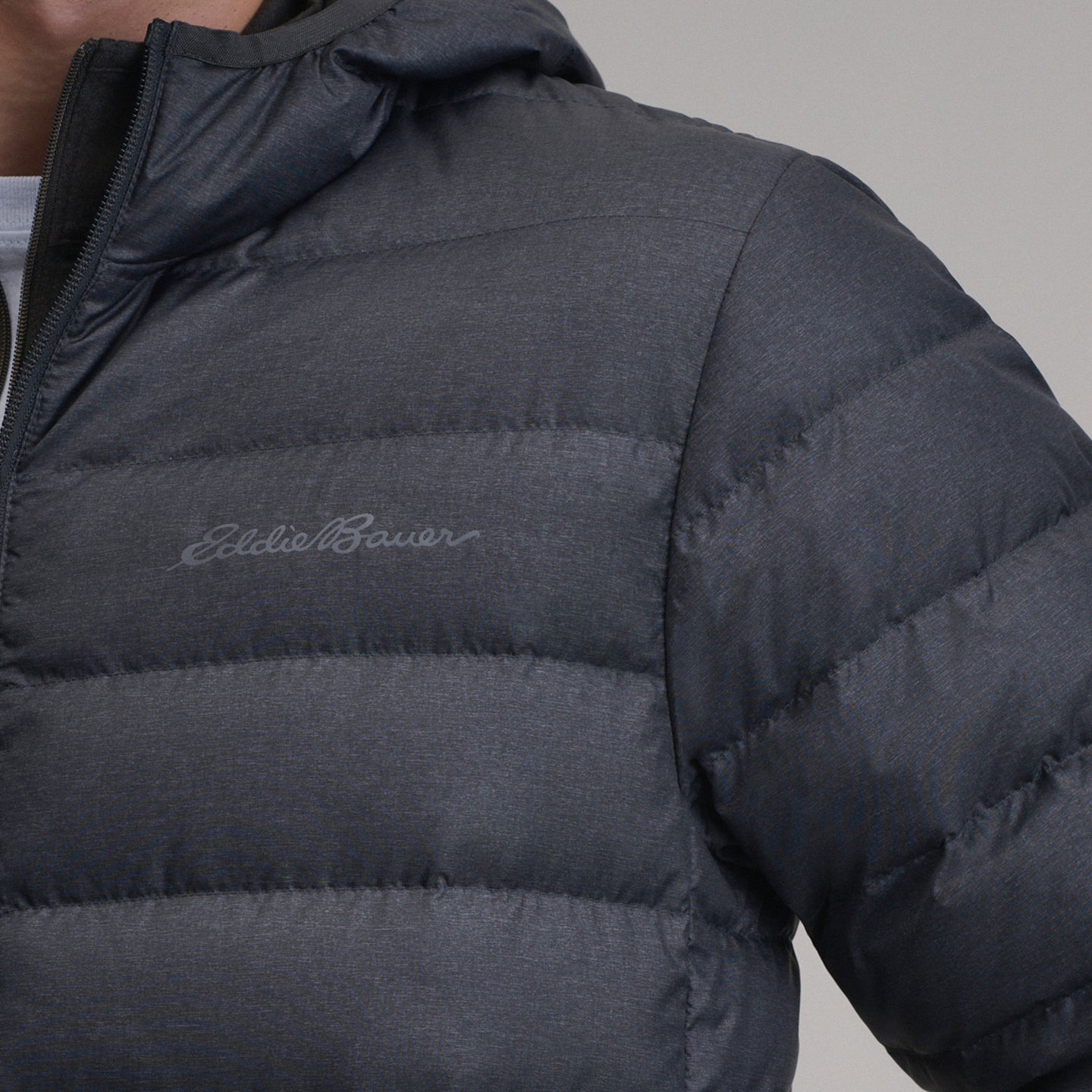 Cirruslite Down Hooded Jacket-Dark Smoke Heather-23