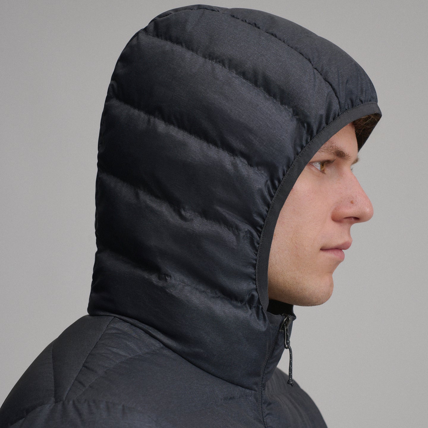 Cirruslite Down Hooded Jacket-Dark Smoke Heather-24
