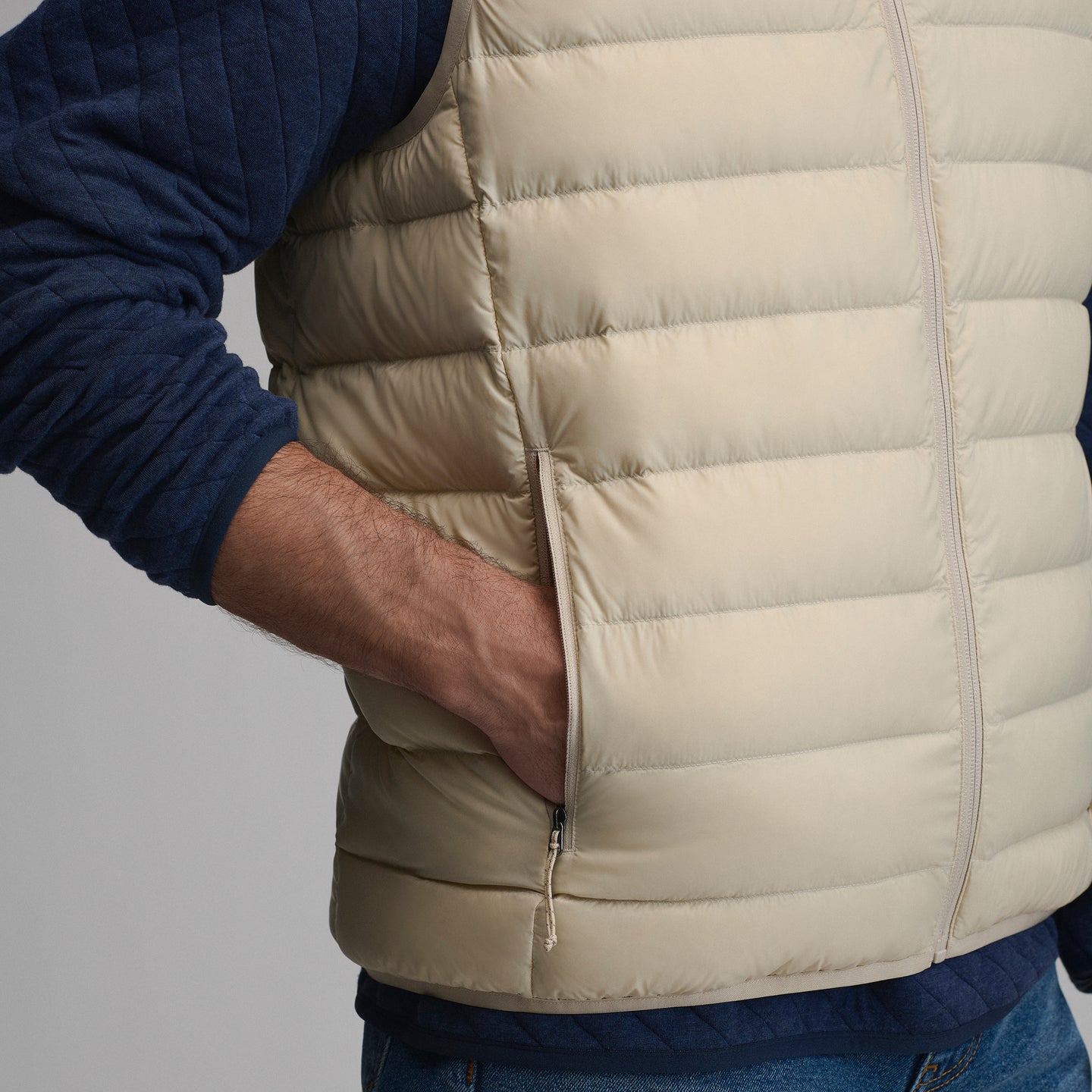 Men's CirrusLite Down Vest-Jute-14