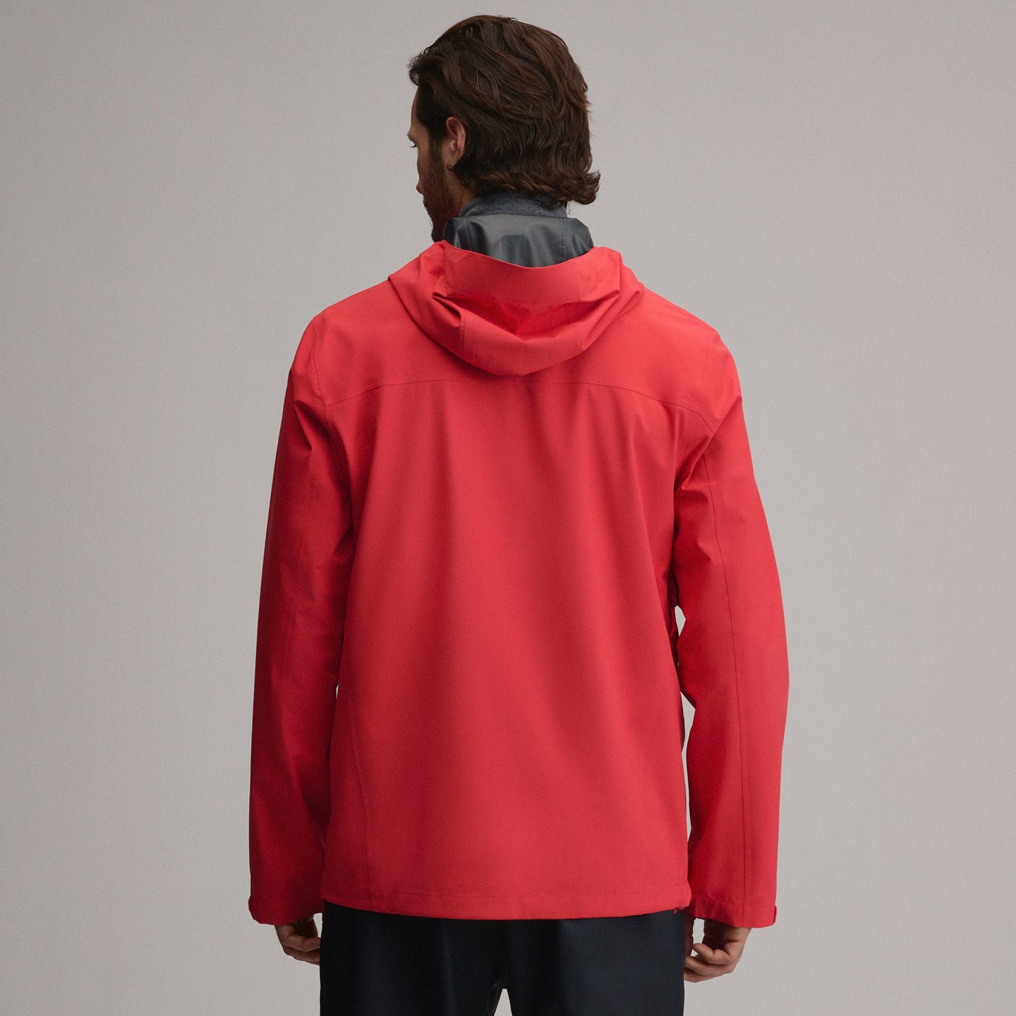 Men's Cloud Cap Waterproof Stretch Hooded Rain Jacket-Cayenne-6