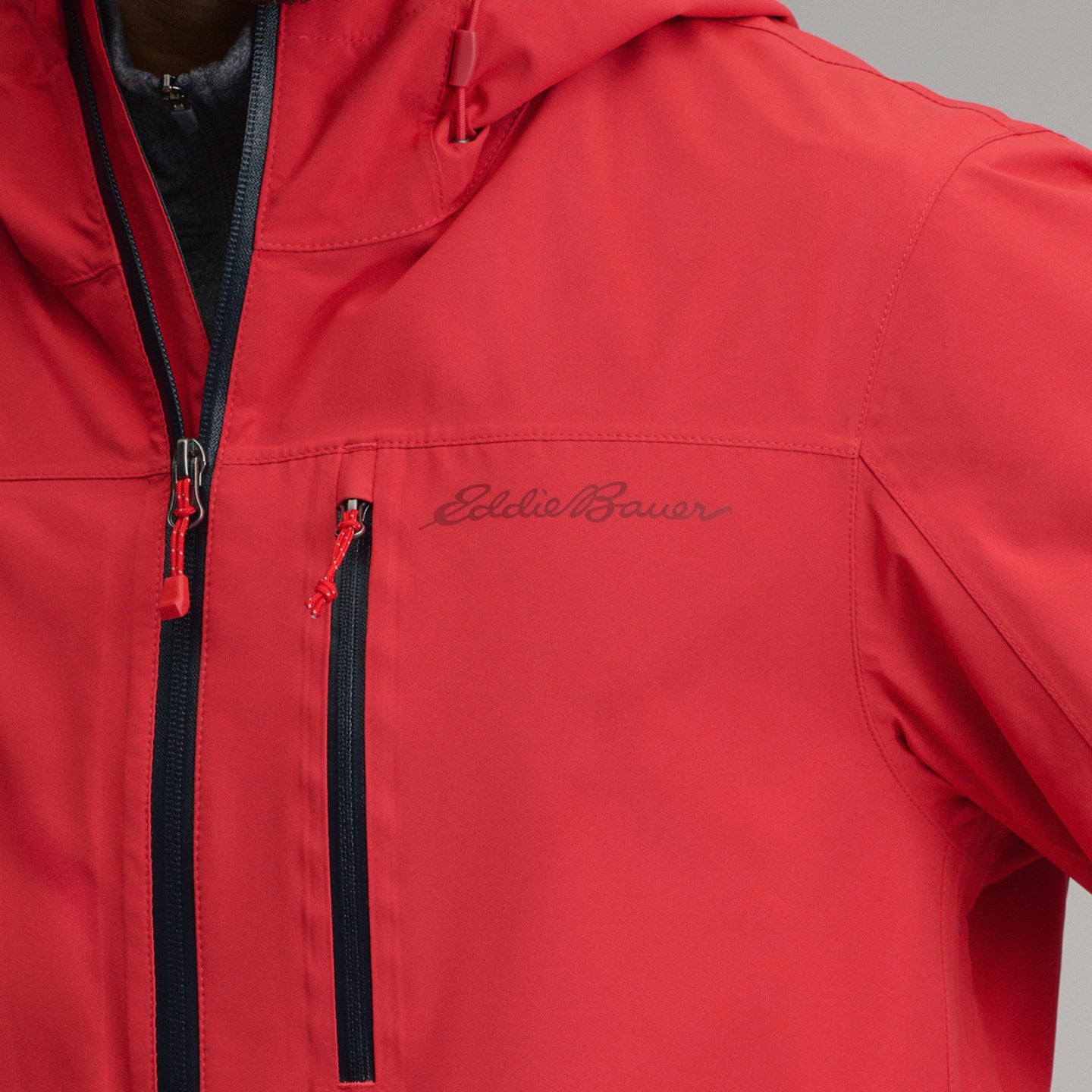 Men's Cloud Cap Waterproof Stretch Hooded Rain Jacket-Cayenne-9