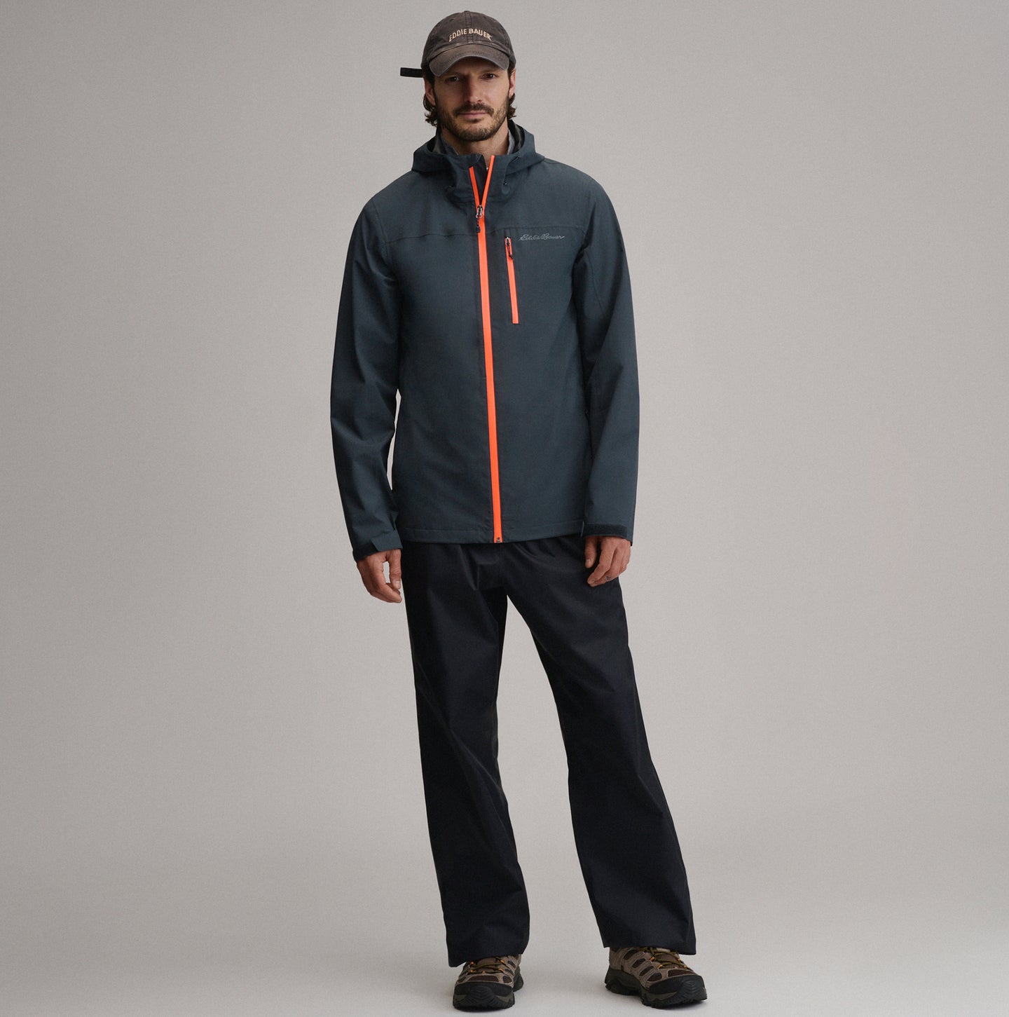 Men's Cloud Cap Waterproof Stretch Hooded Rain Jacket-Storm-22
