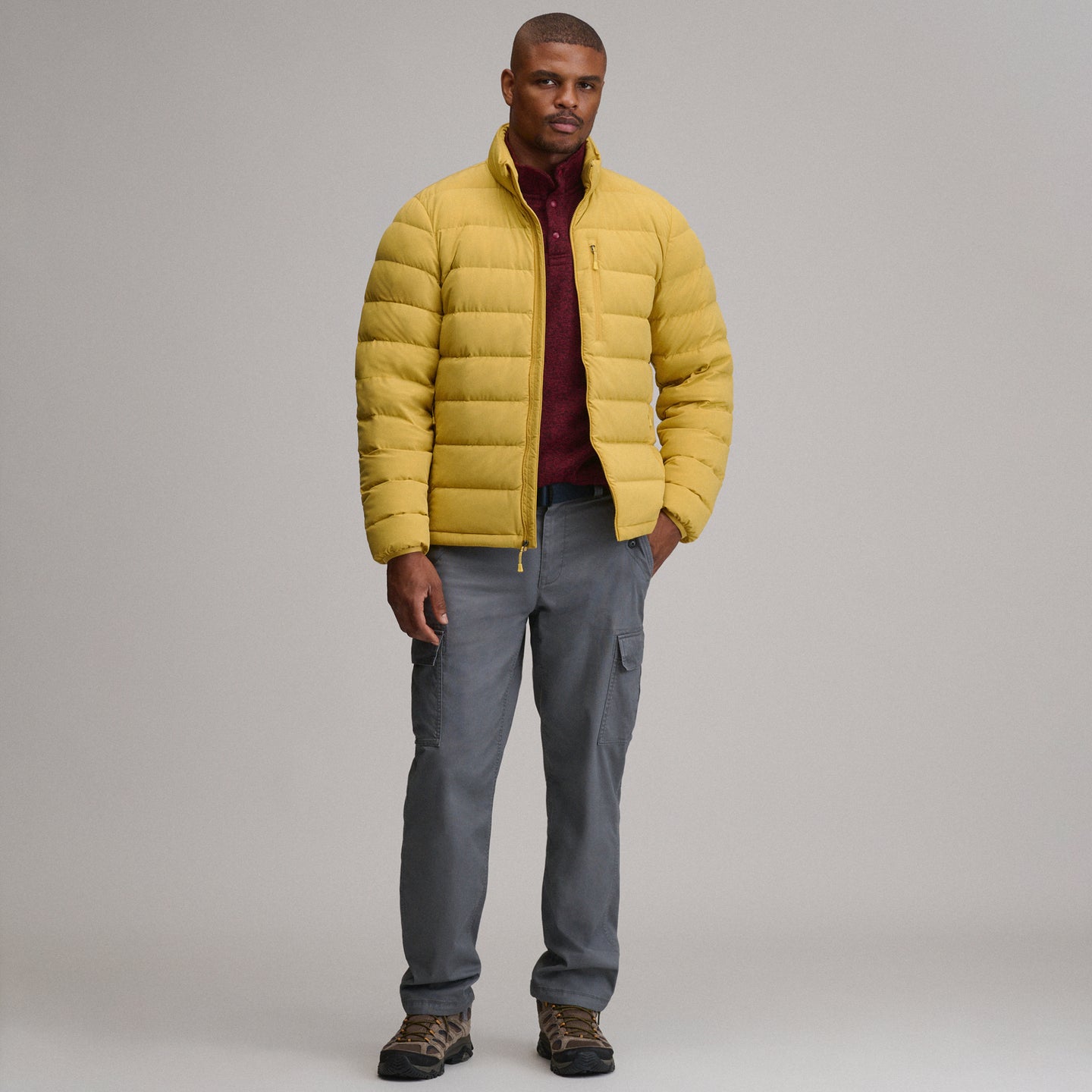EB Stretch Down Jacket-Golden Oak-4