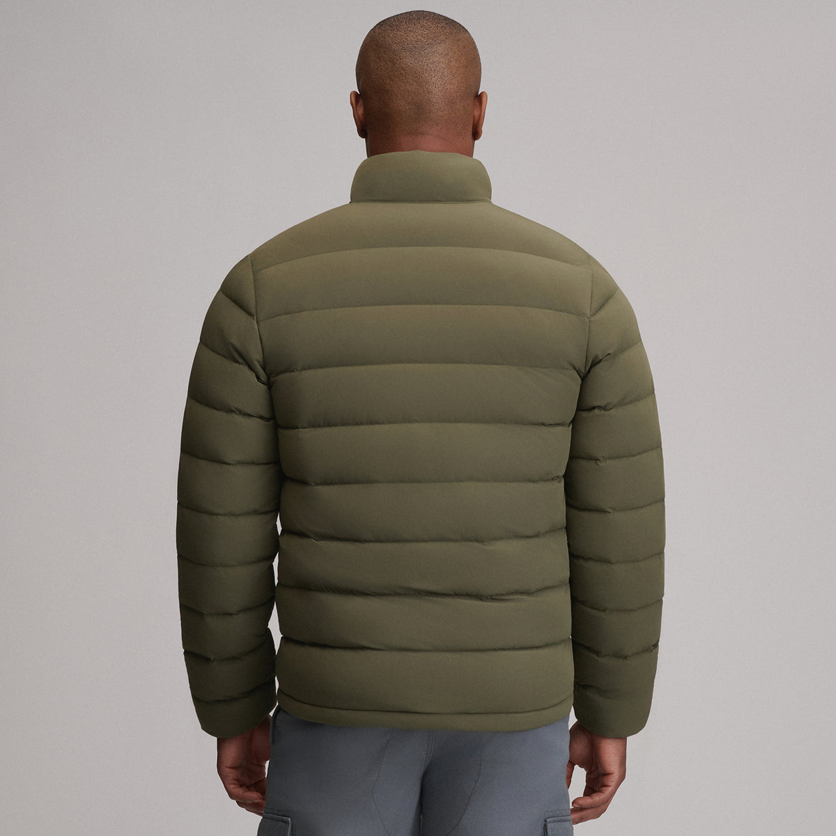 Men's EB Stretch Down Jacket-Dark Fatigue-2
