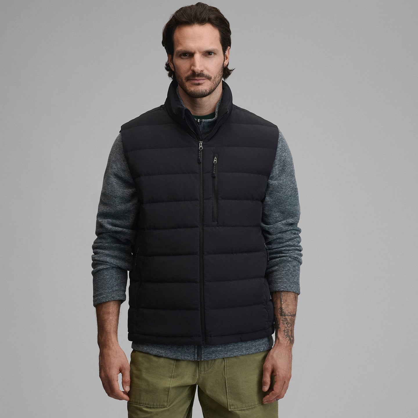 Men's EB Stretch Down Vest-Black-1
