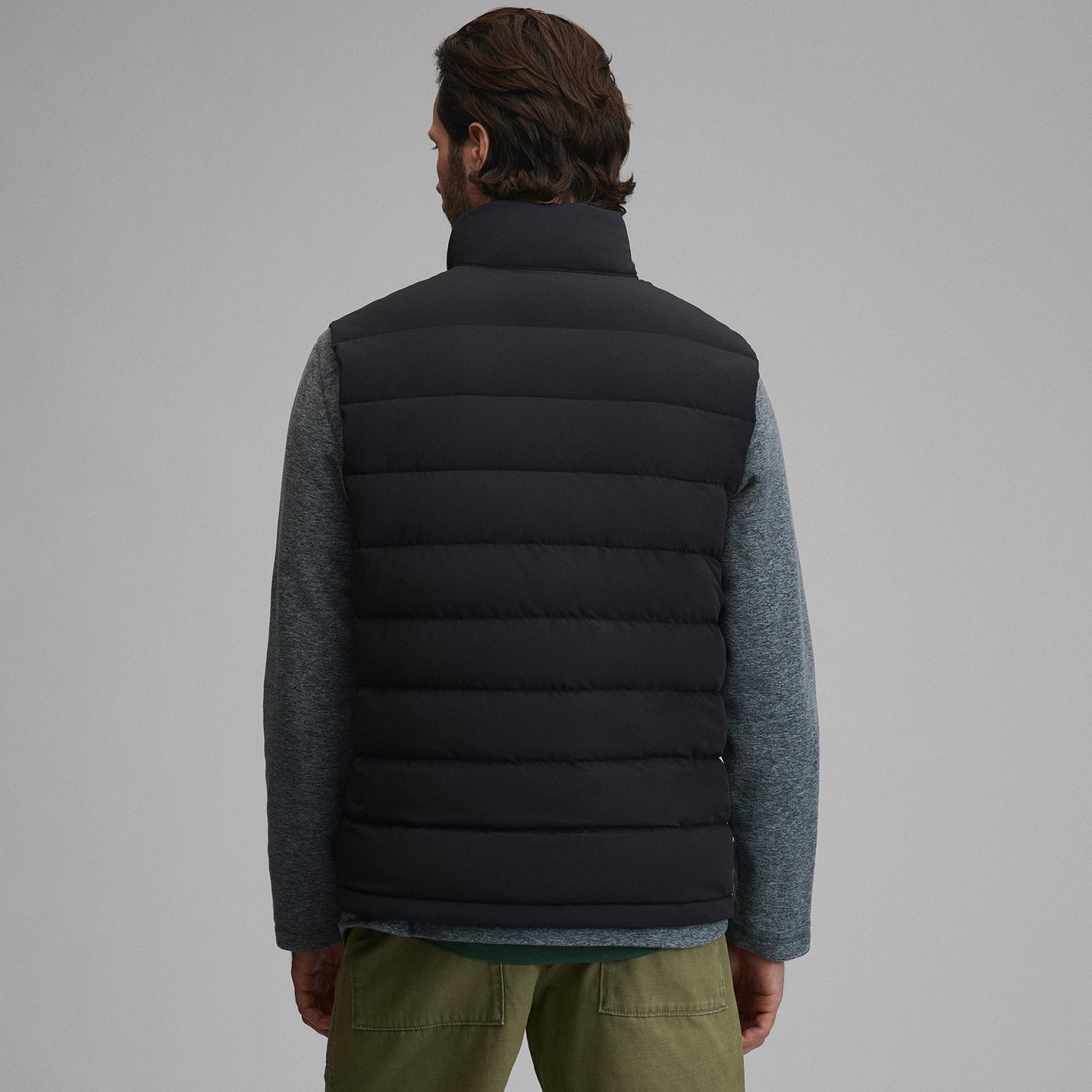 Men's EB Stretch Down Vest-Black-2
