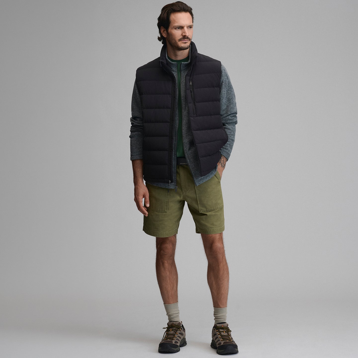 Men's EB Stretch Down Vest-Black-5