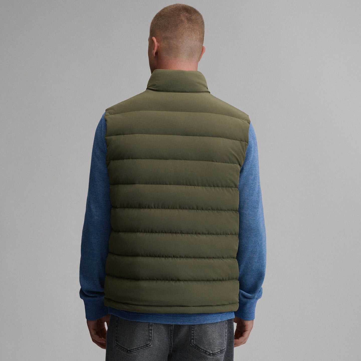 Men's EB Stretch Down Vest-Dark Fatigue-7