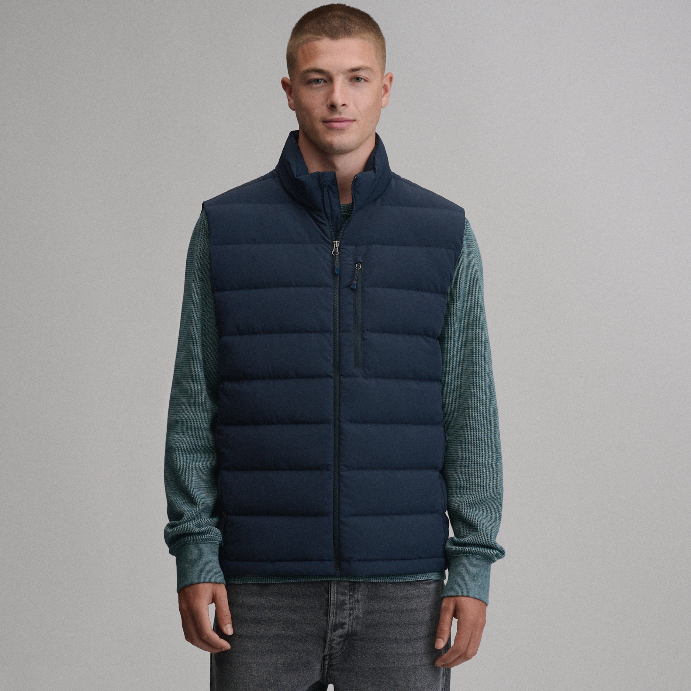 ３*ｅ様 【BELPER】 4pocket down vest Eddie Bauer Men's EB Stretch Down Vest