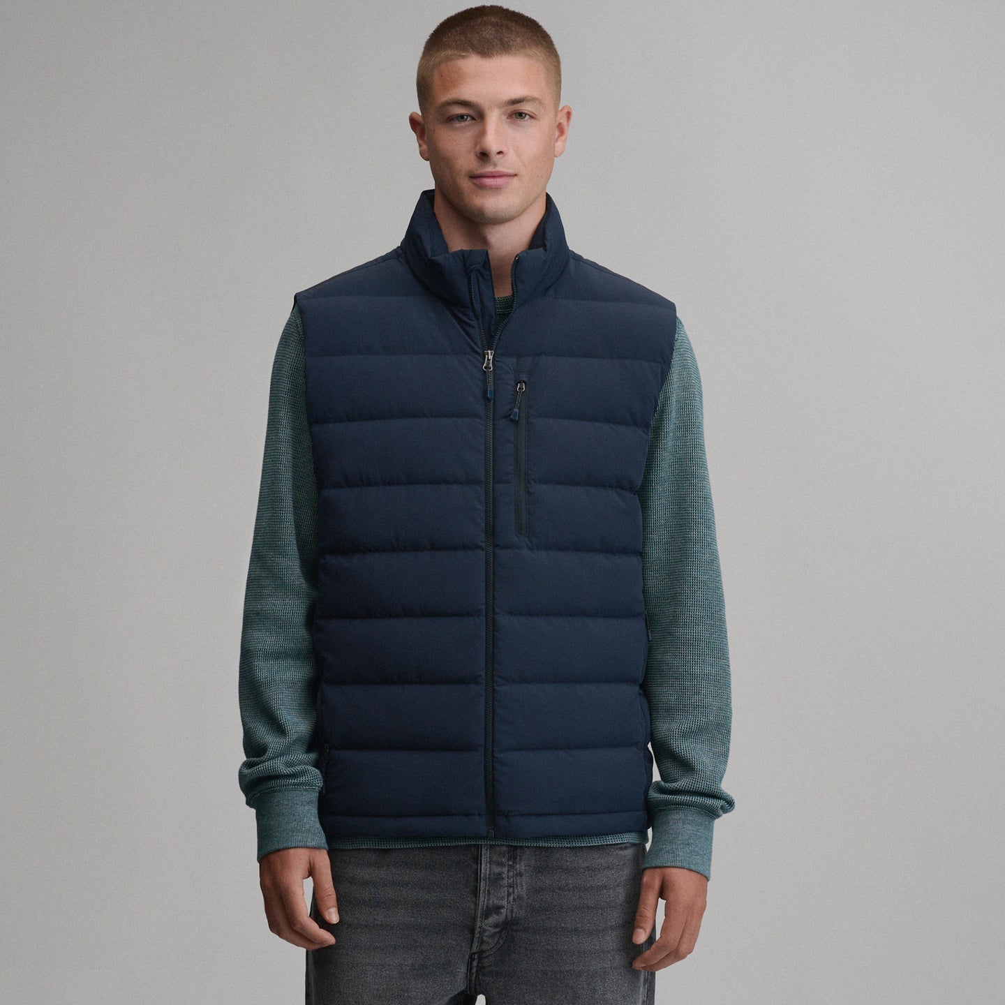 Men's EB Stretch Down Vest-Storm-16
