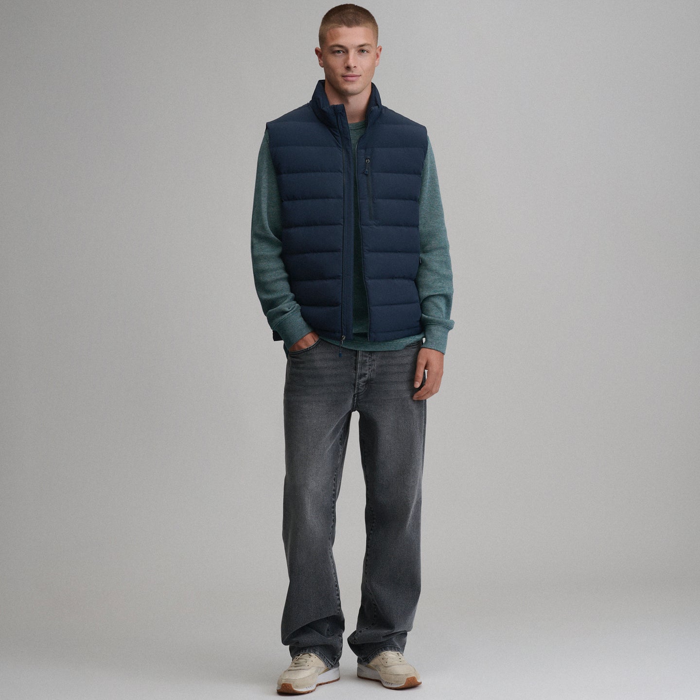 Men's EB Stretch Down Vest-Storm-20