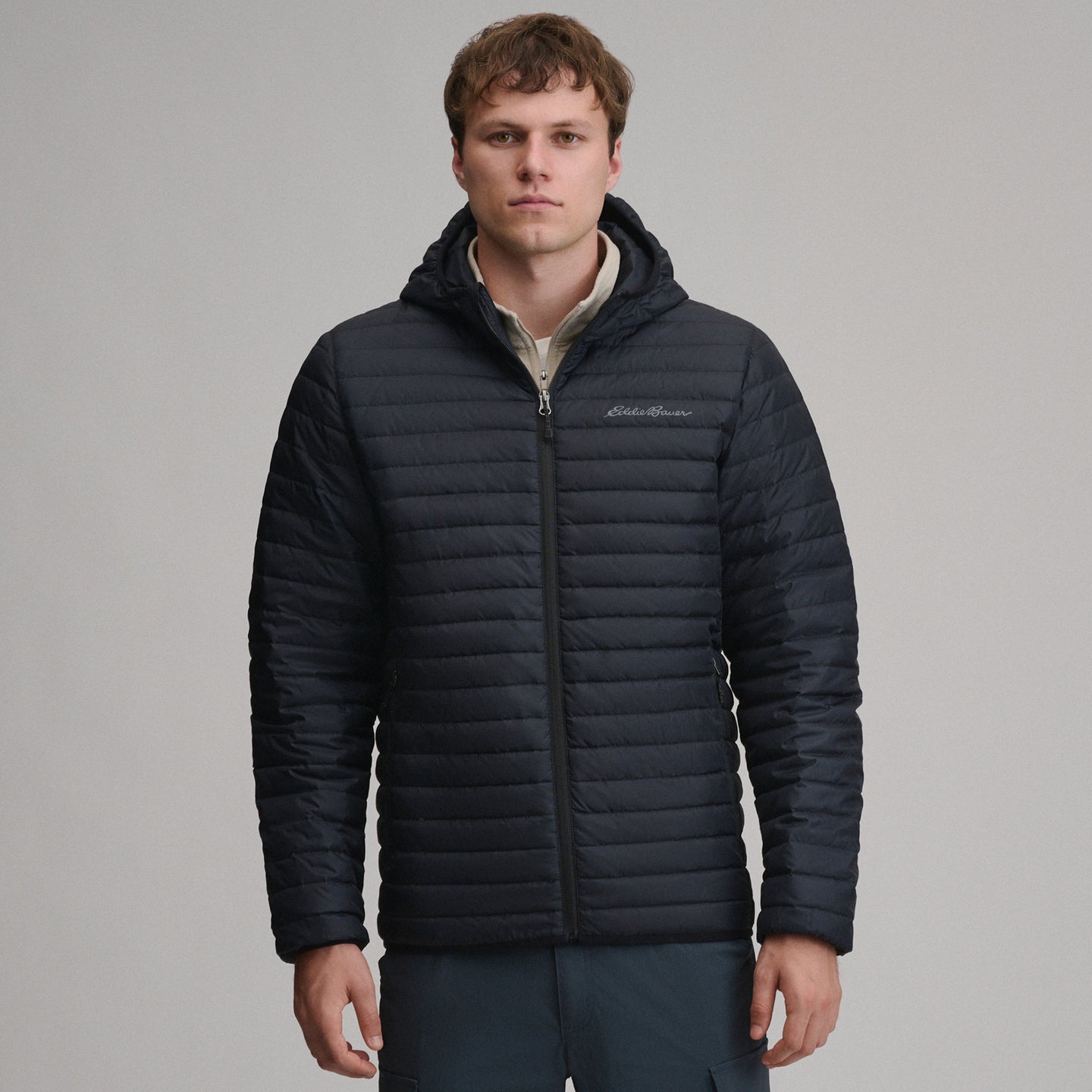 Jacket Microlight Hooded-Black-1