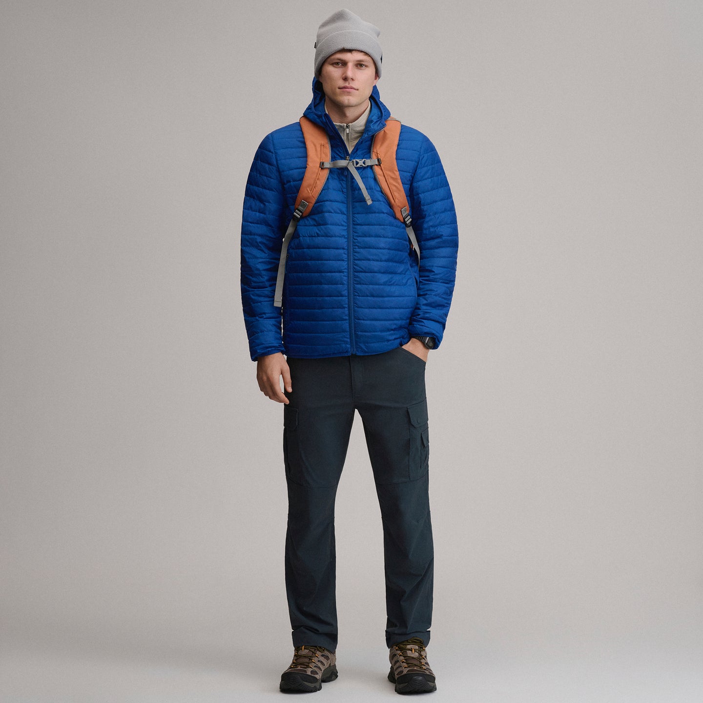 Jacket Microlight Hooded-Royal-5