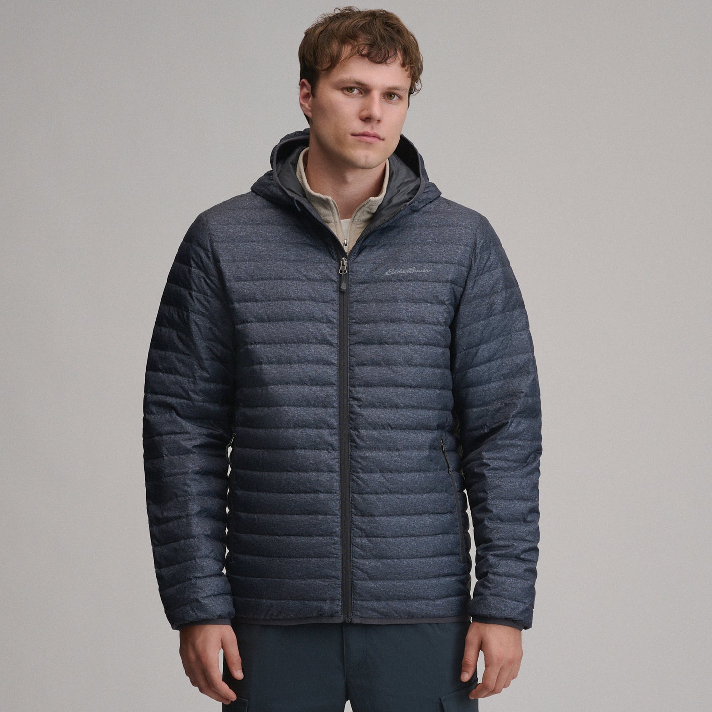 Jacket Microlight Hooded-Carbon Heather-6