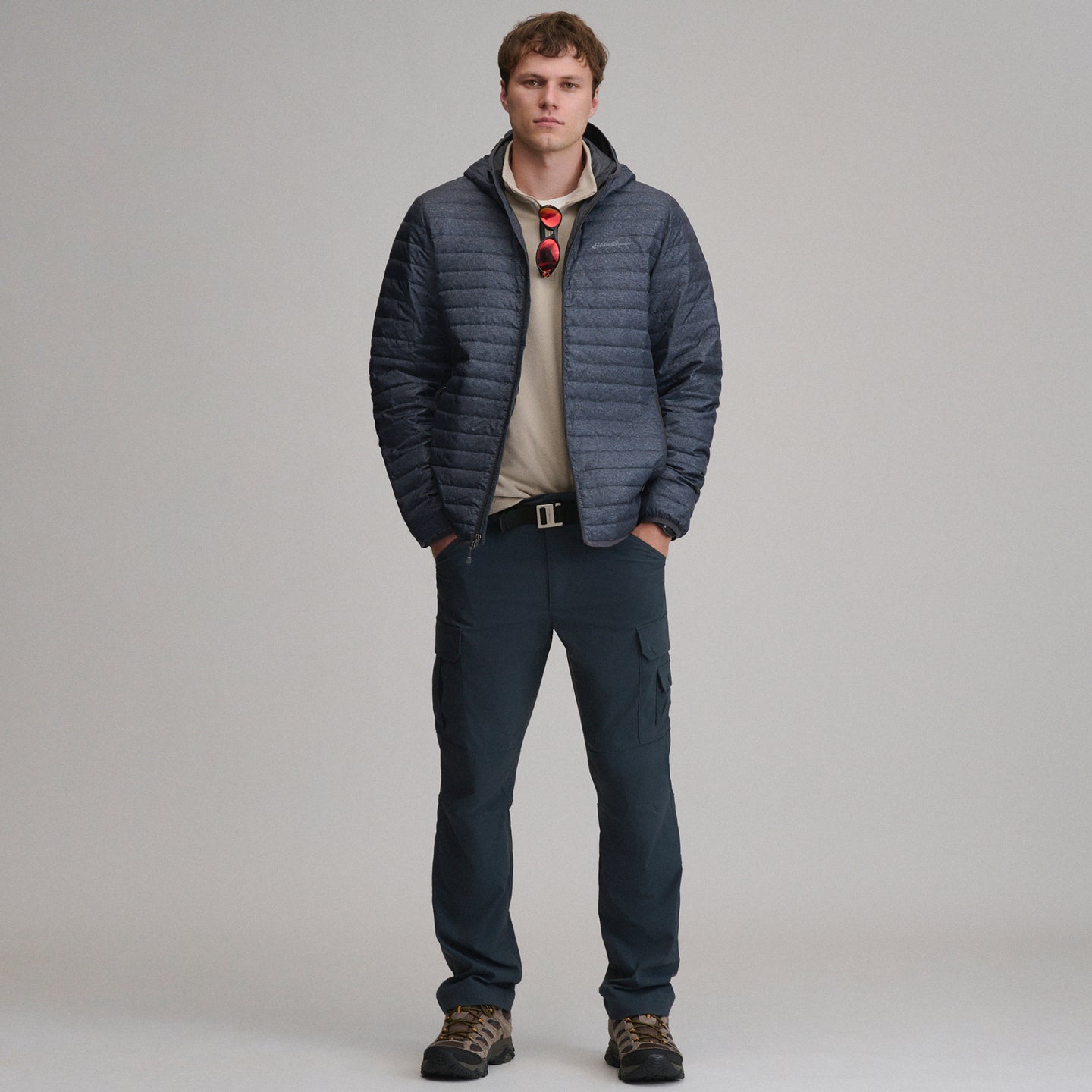 Jacket Microlight Hooded-Carbon Heather-9