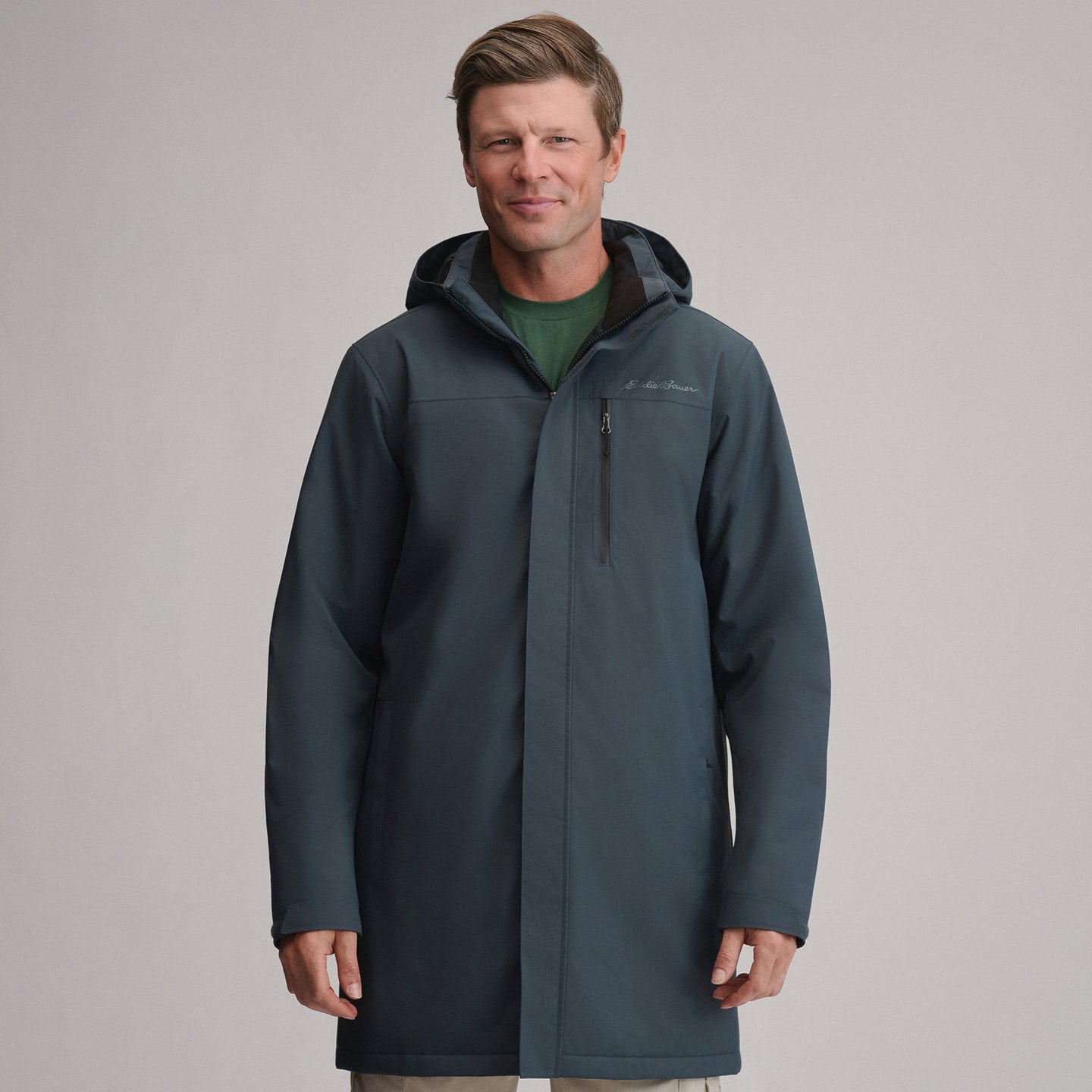 Men's Mainstay Insulated Waterproof Hooded Trench Coat-Storm-7