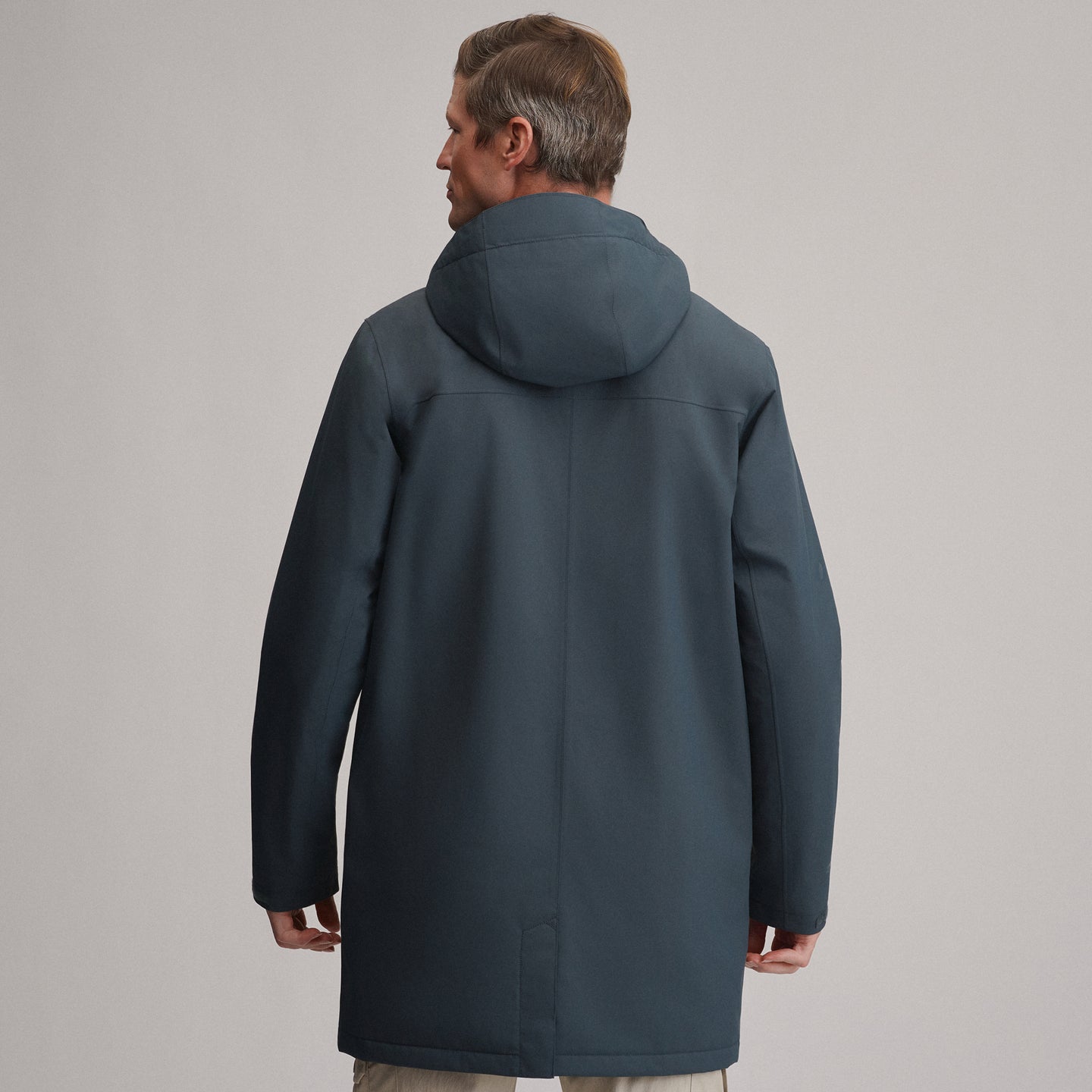 Men's Mainstay Insulated Waterproof Hooded Trench Coat-Storm-8