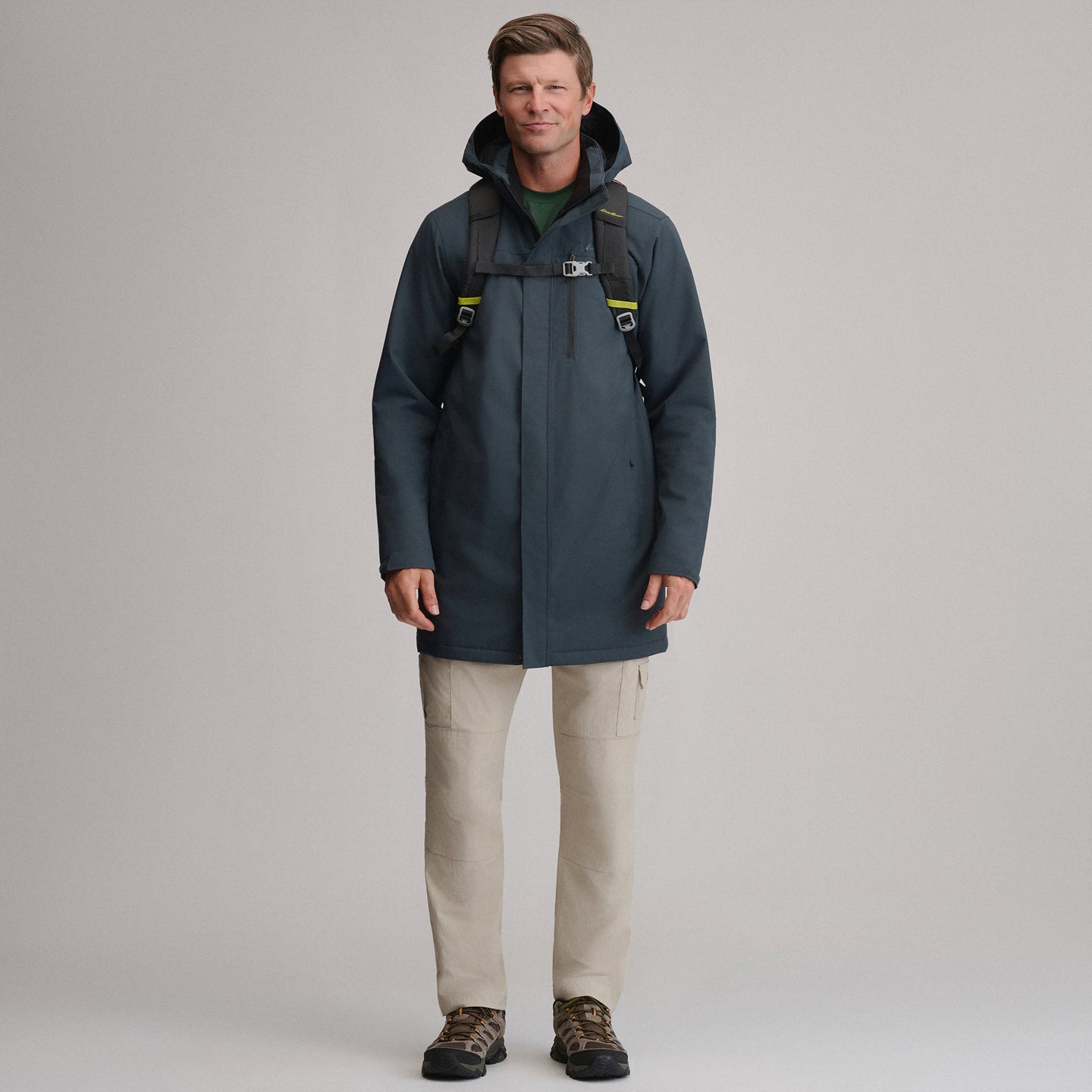 Men's Mainstay Insulated Waterproof Hooded Trench Coat-Storm-12