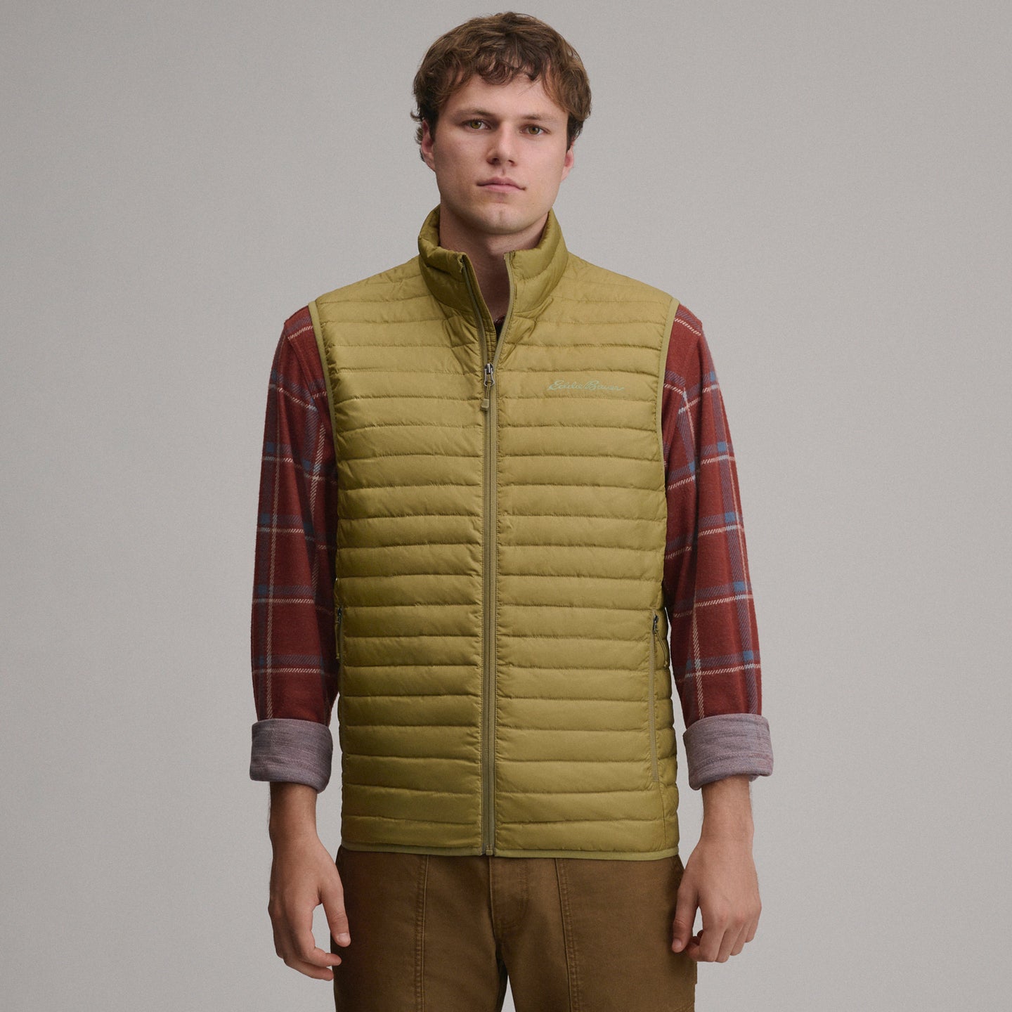 Microlight Down Vest-Antique Pine-1