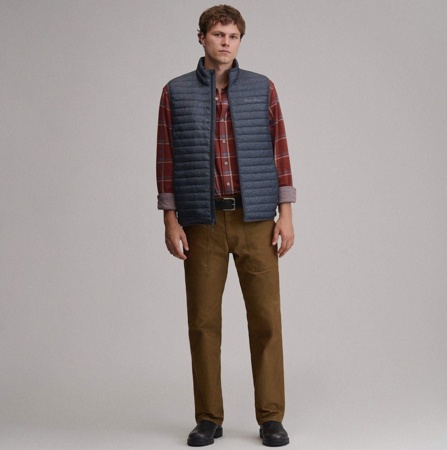 Microlight Down Vest-Carbon Heather-16