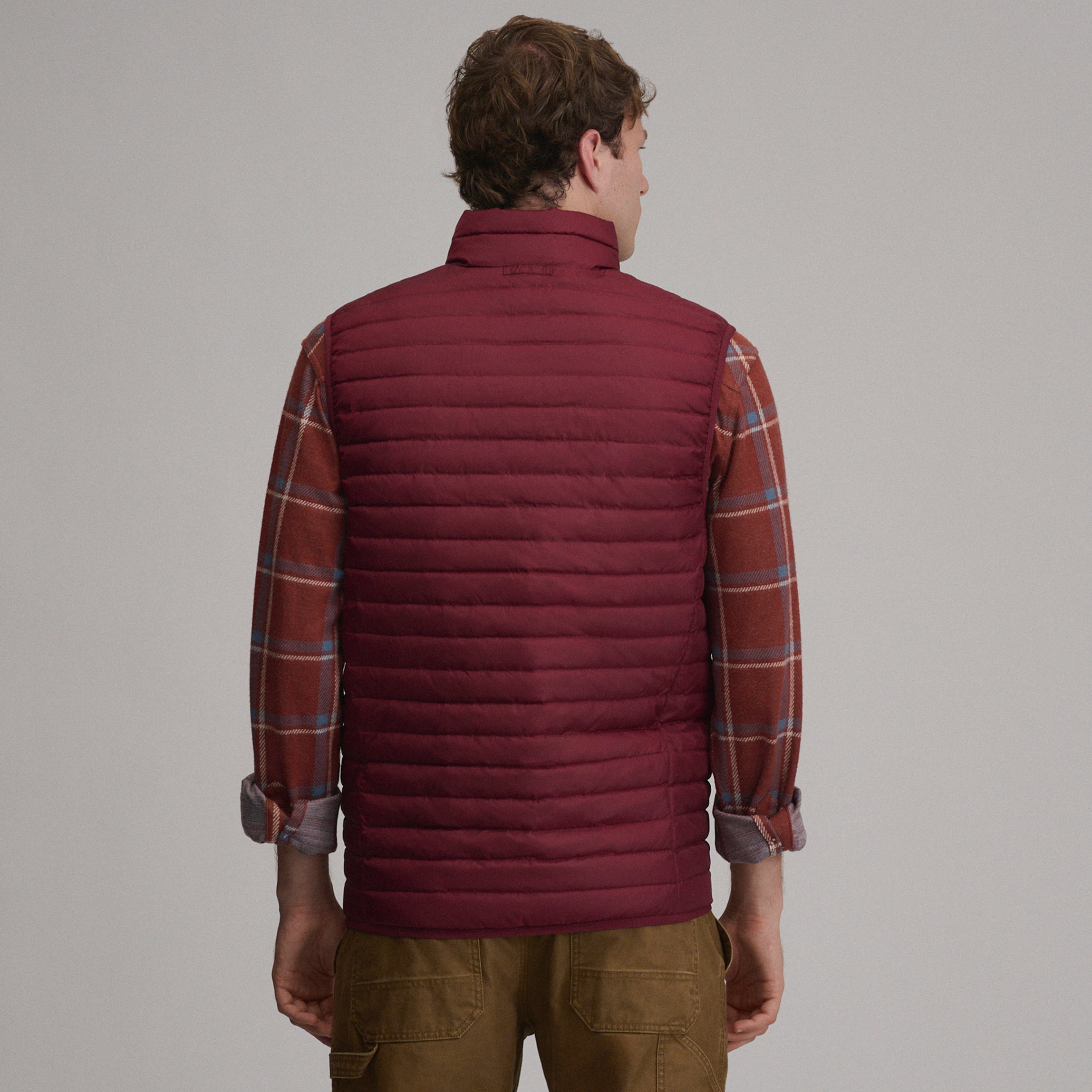エディーバウアー 00s 800fil down vest L red Men's Microlight Down Vest – Eddie Bauer